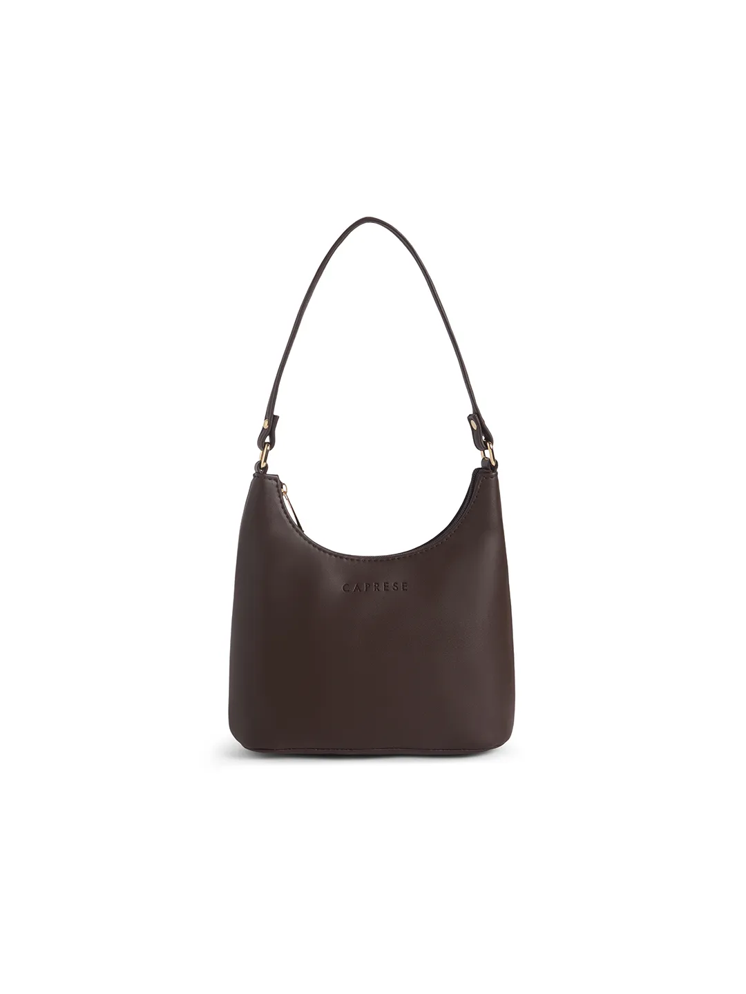 Caprese Julie Medium Chocolate Brown Baguette Bag