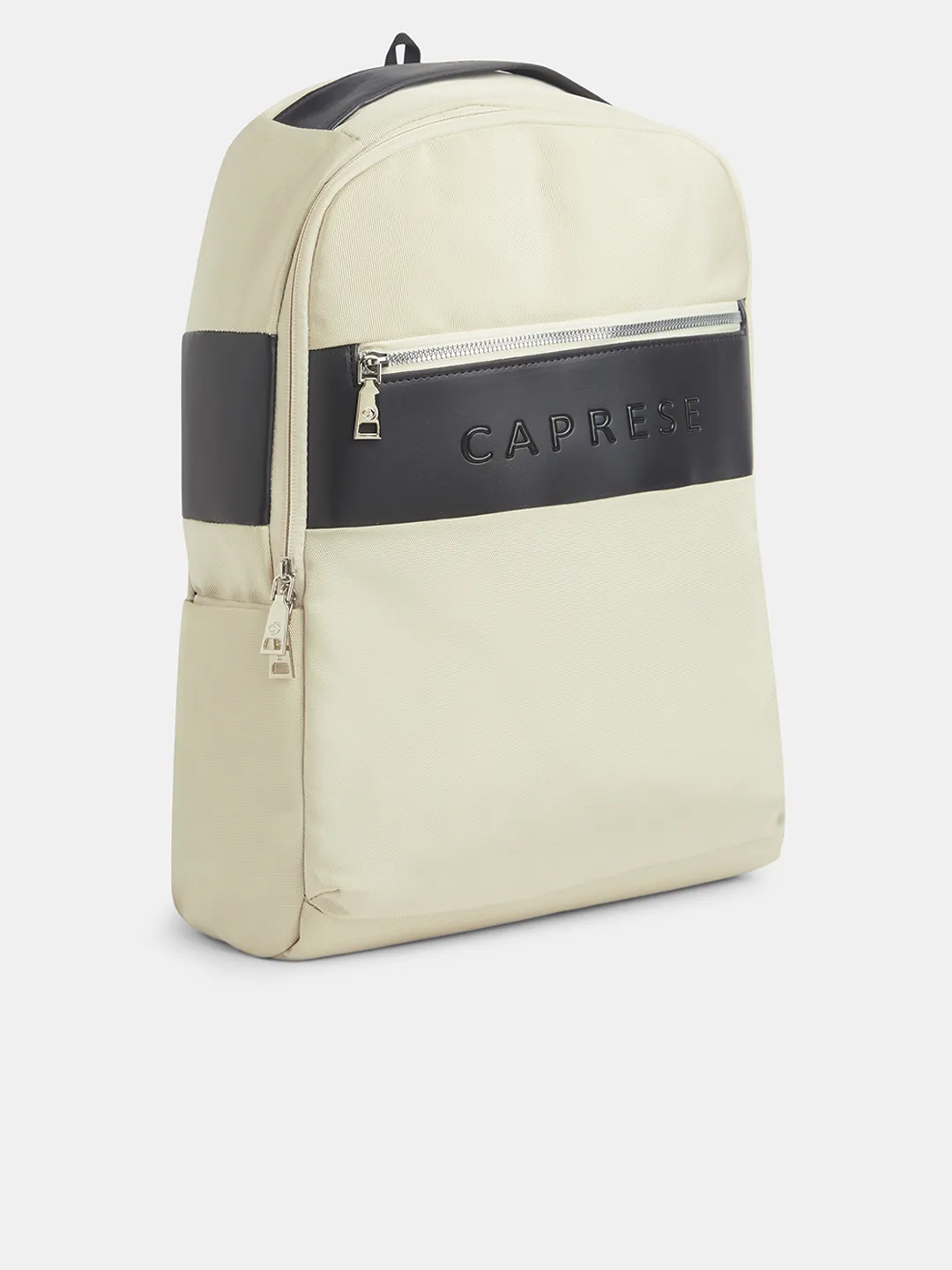 Caprese Jupiter Large Beige Laptop Backpack - Image 3
