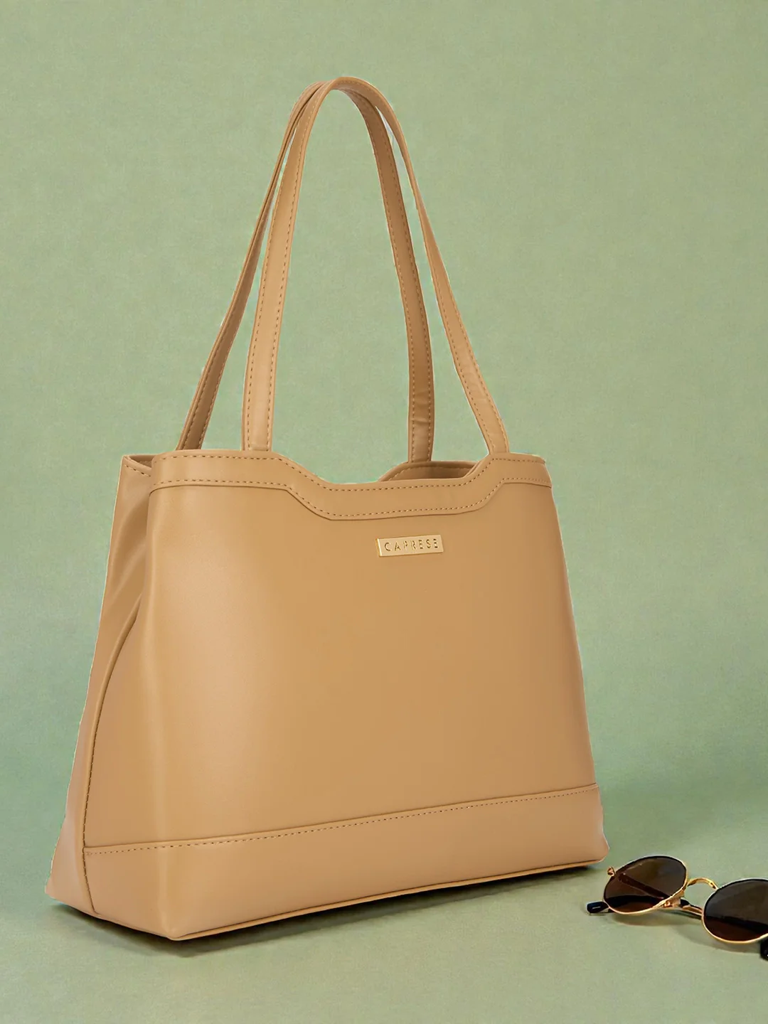 Caprese Kai Large Ocher Tote Bag - Image 9