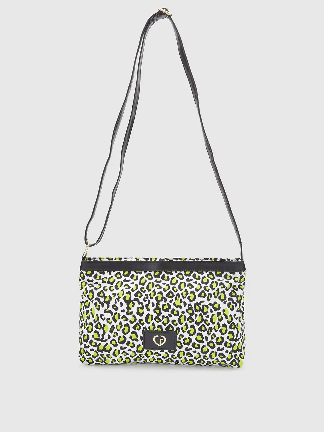 Caprese Karel Large Lime Green Sling Bag - Image 3