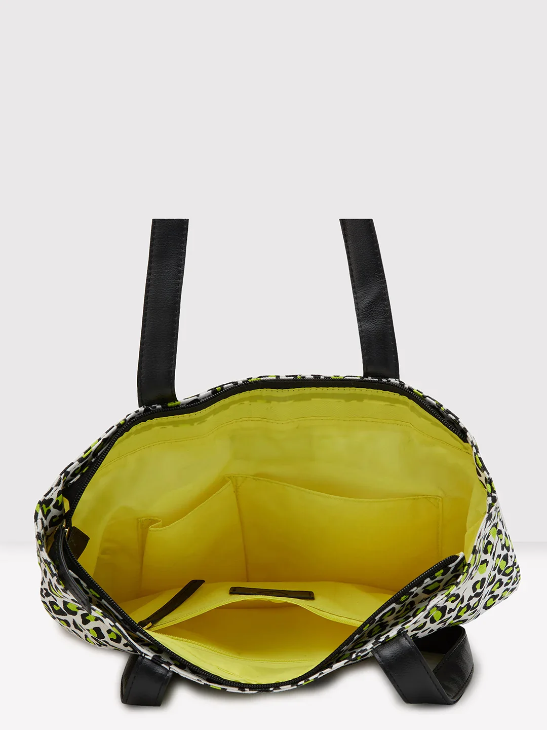 Caprese Karel Medium Lime Green Tote Bag - Image 7