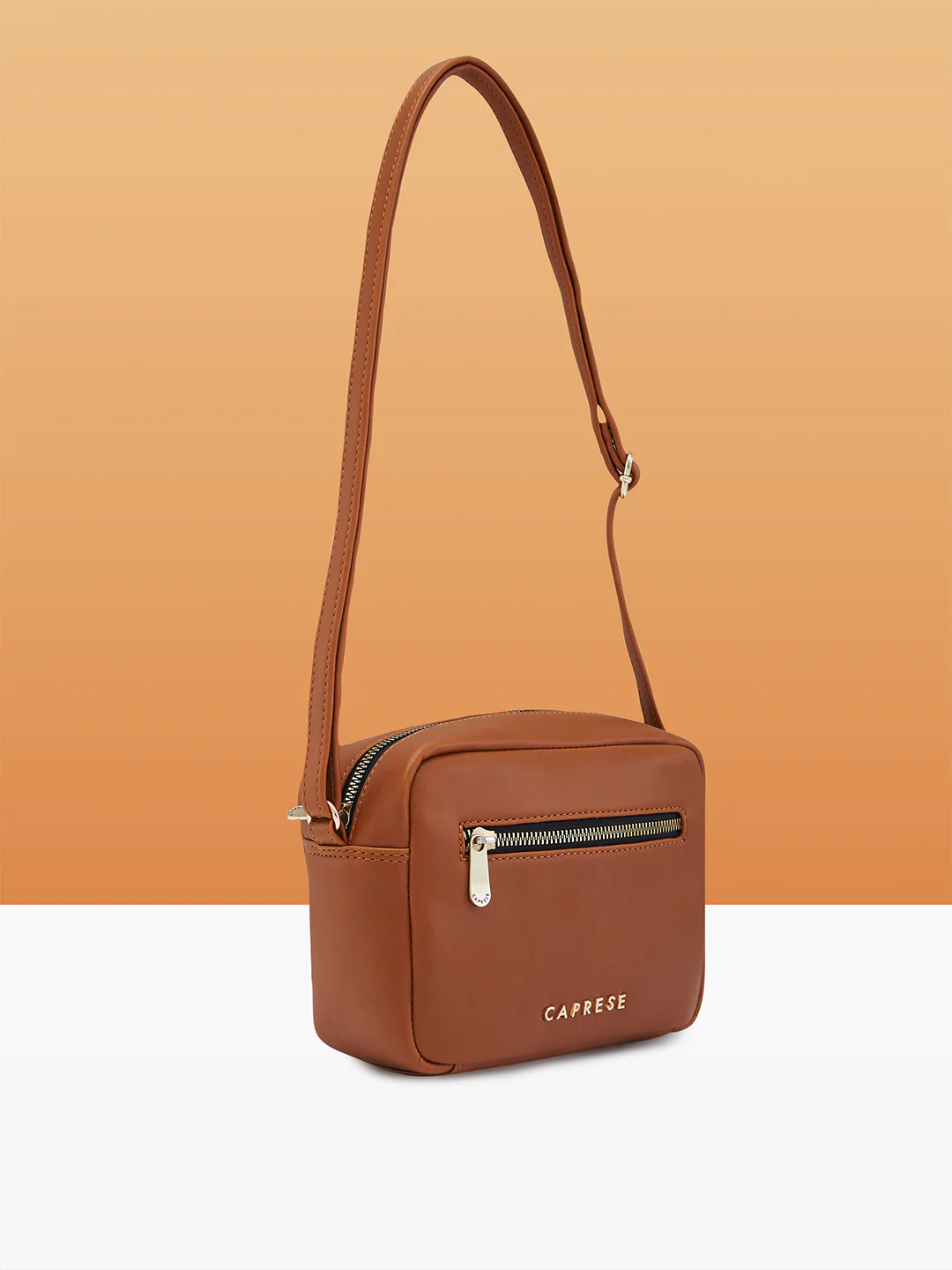 Caprese Kasa Small Tan Sling Bag - Image 4