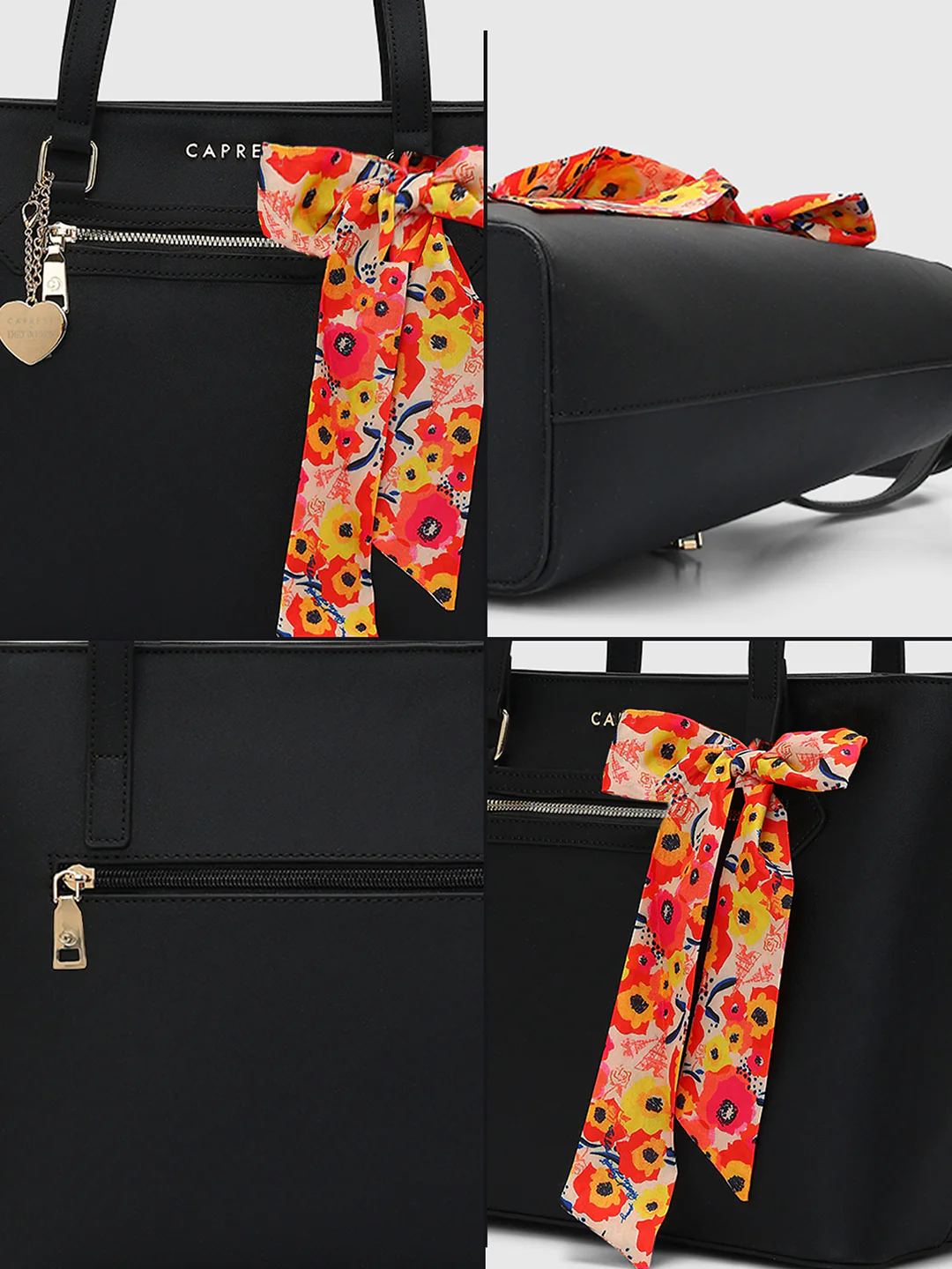 Caprese Kat Large Black Tote Bag - Image 11