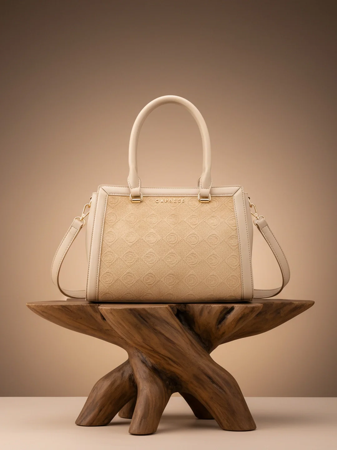 Caprese Katherine Medium Alpine Oat Satchel Bag - Image 9