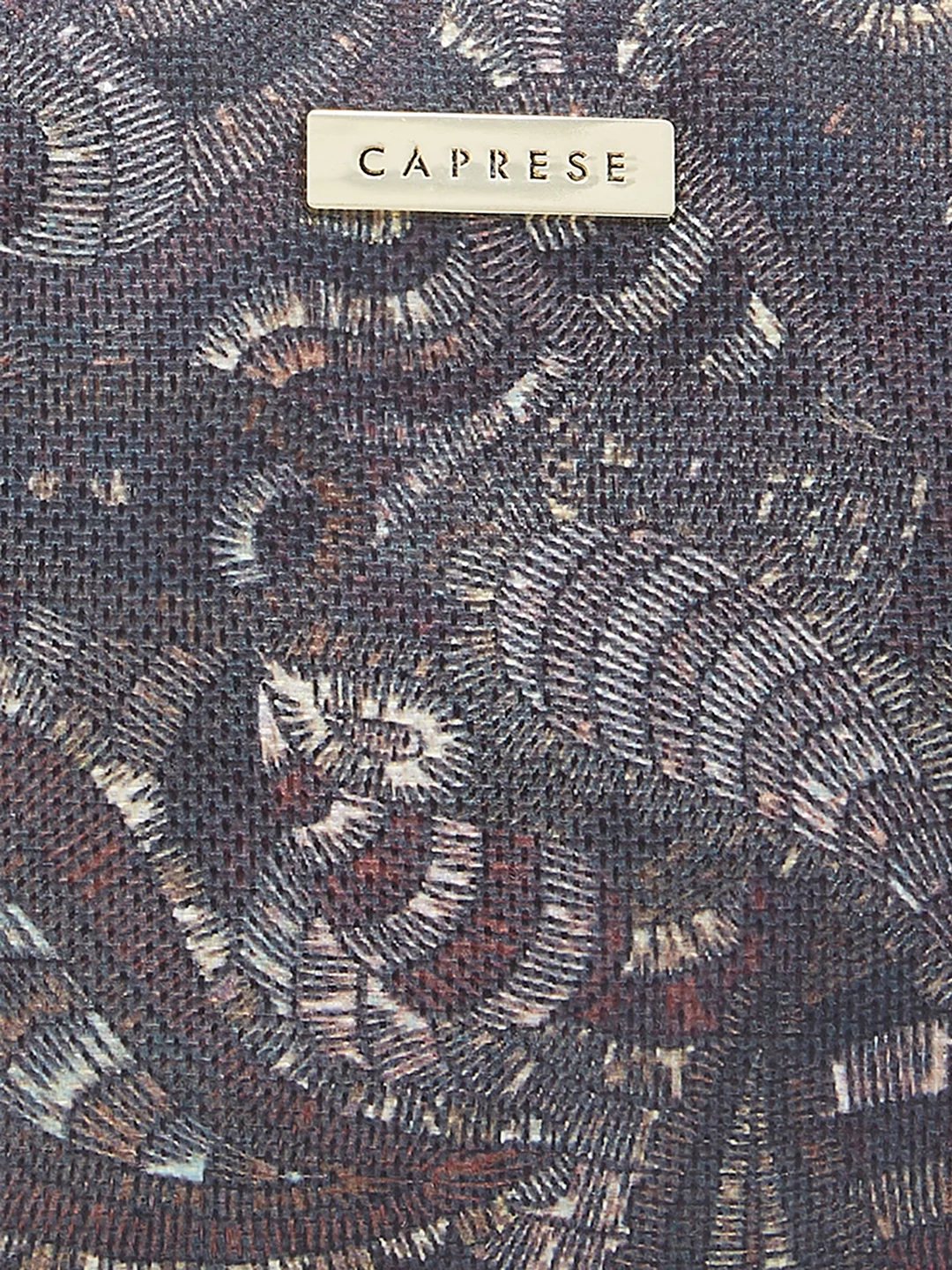 Caprese Kaya Medium Printed Black Hobo Bag - Image 8