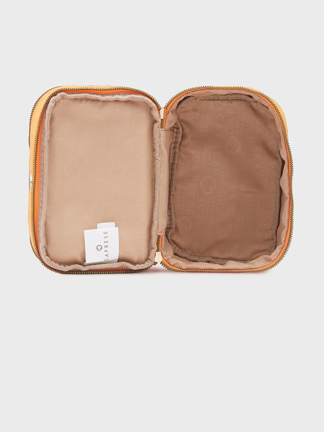 Caprese Keats Large Orange Handheld Vanity Bag - Image 10