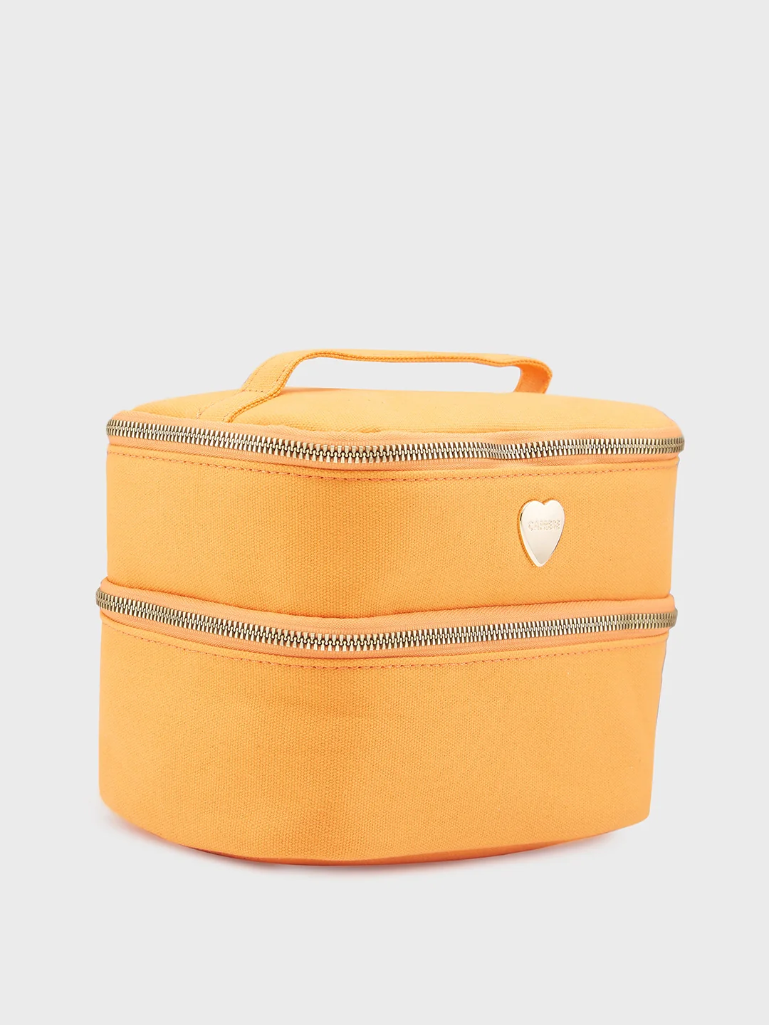 Caprese Keats Large Orange Handheld Vanity Bag - Image 5