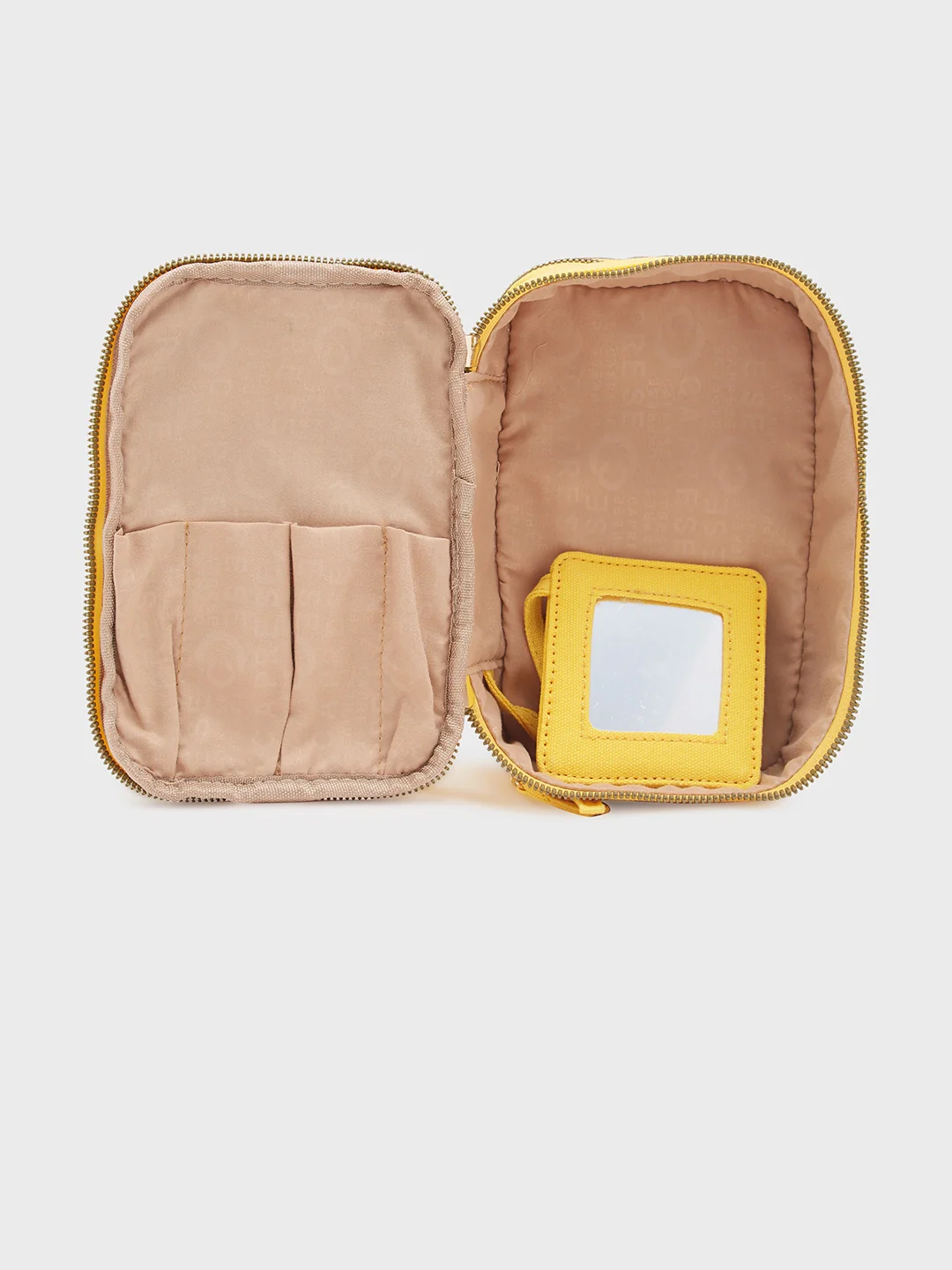 Caprese Keats Large Yellow Handheld Vanity Bag - Image 10