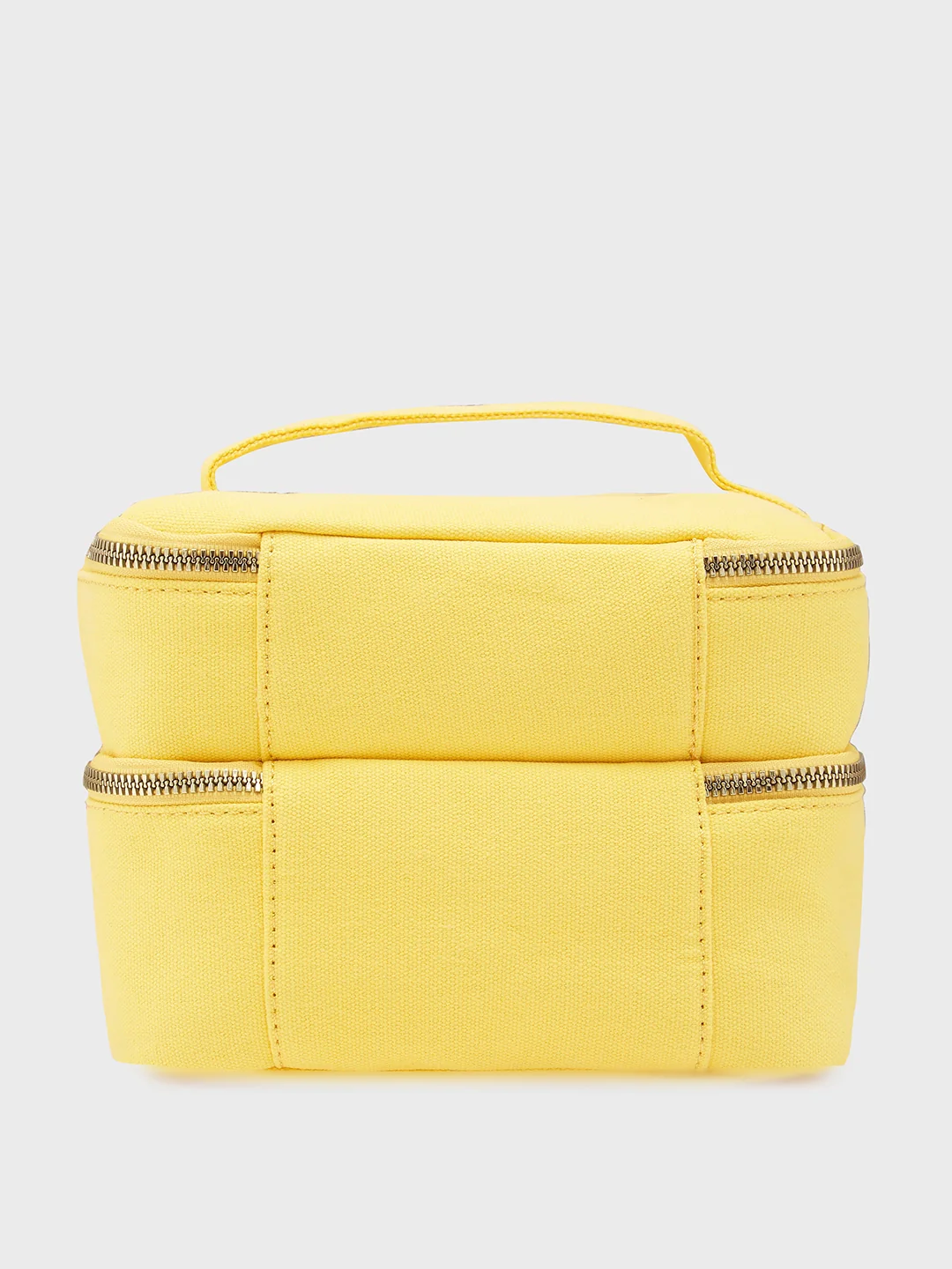 Caprese Keats Large Yellow Handheld Vanity Bag - Image 4