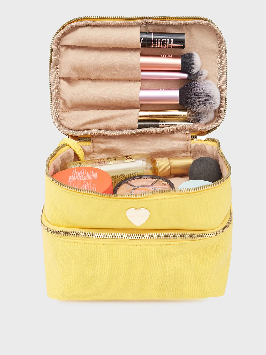Caprese Keats Large Yellow Handheld Vanity Bag - Image 9