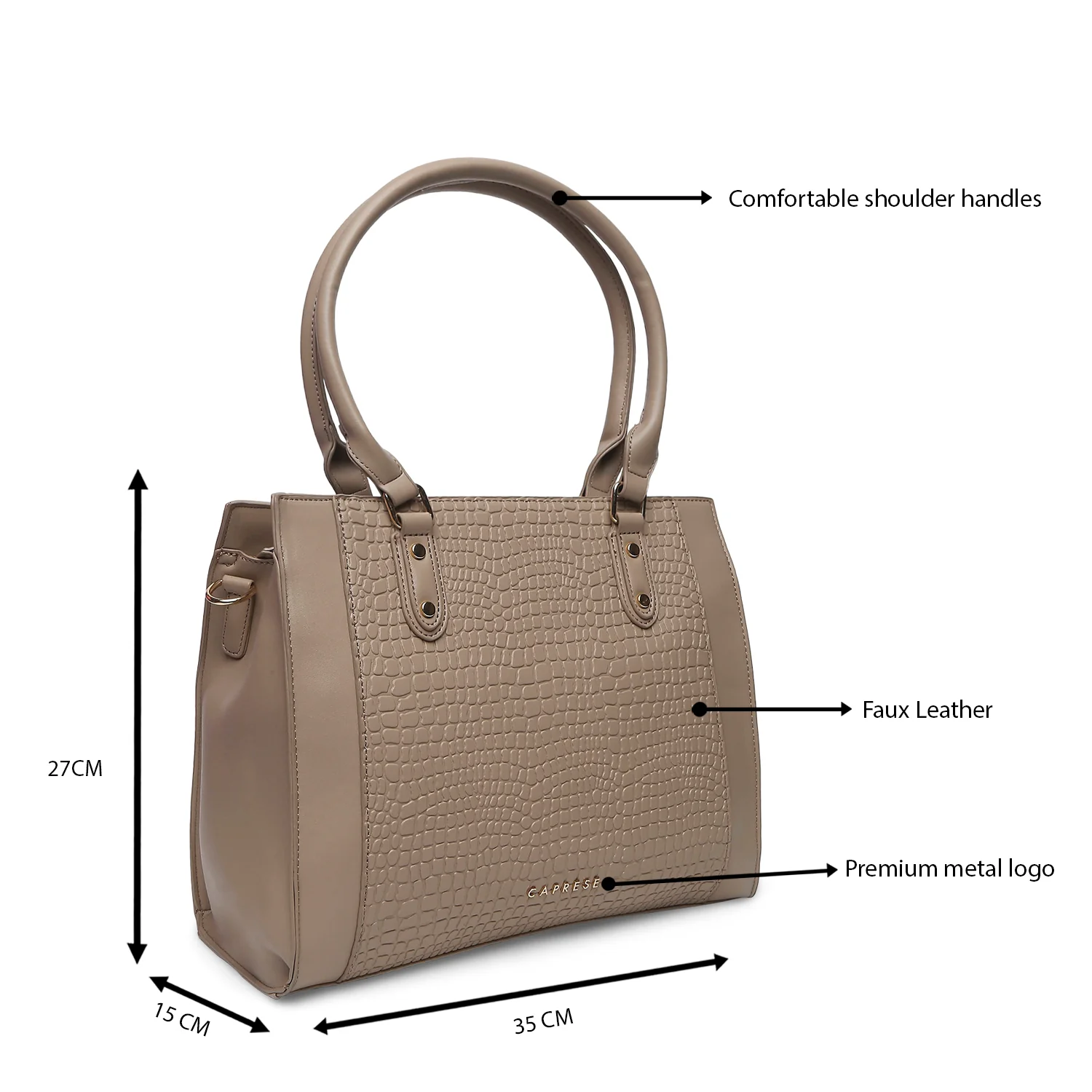 Caprese Keera Large Satchel Bag - Image 30