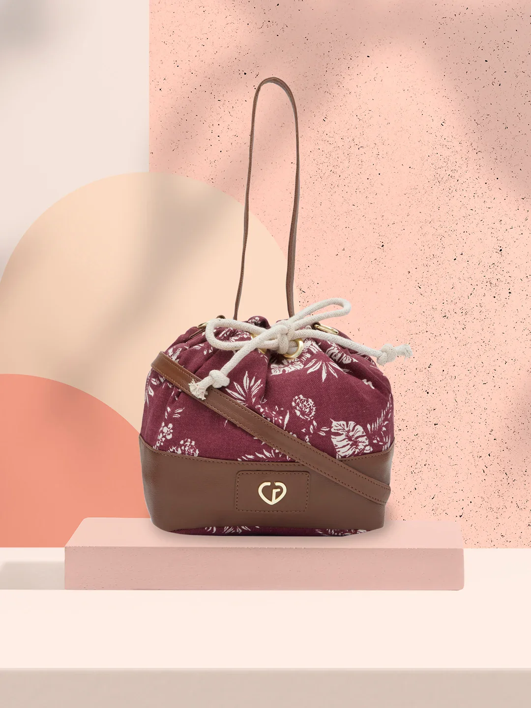Caprese Kendall Large Maroon Sling Bag - Image 2