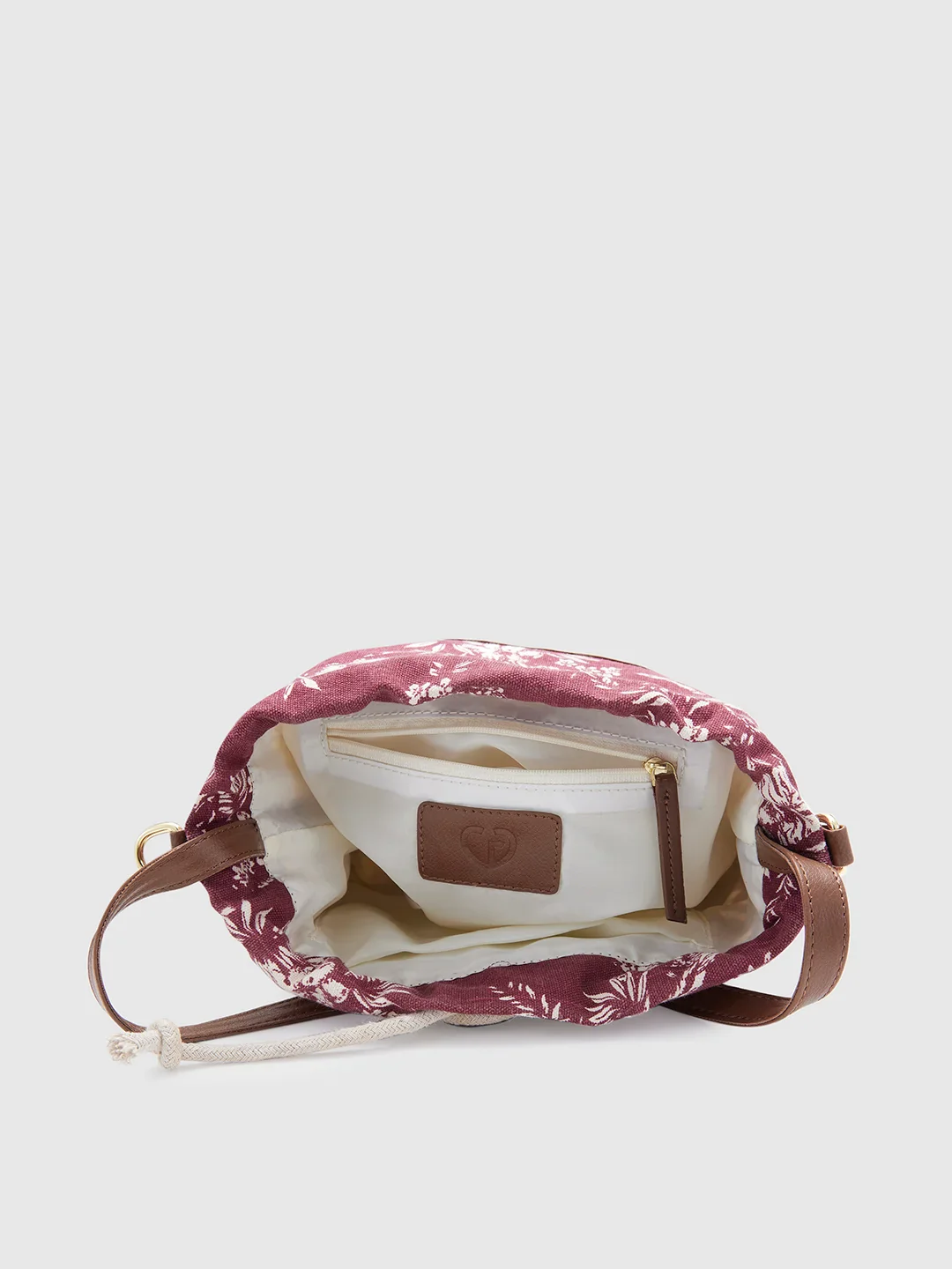 Caprese Kendall Large Maroon Sling Bag - Image 6
