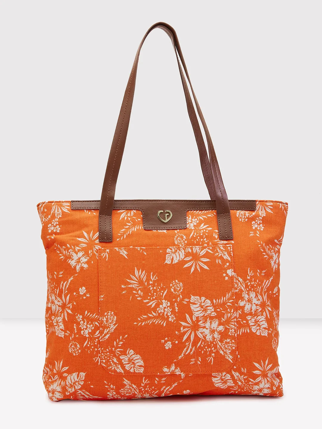 Caprese Kendall Large Orange Tote Bag - Image 2