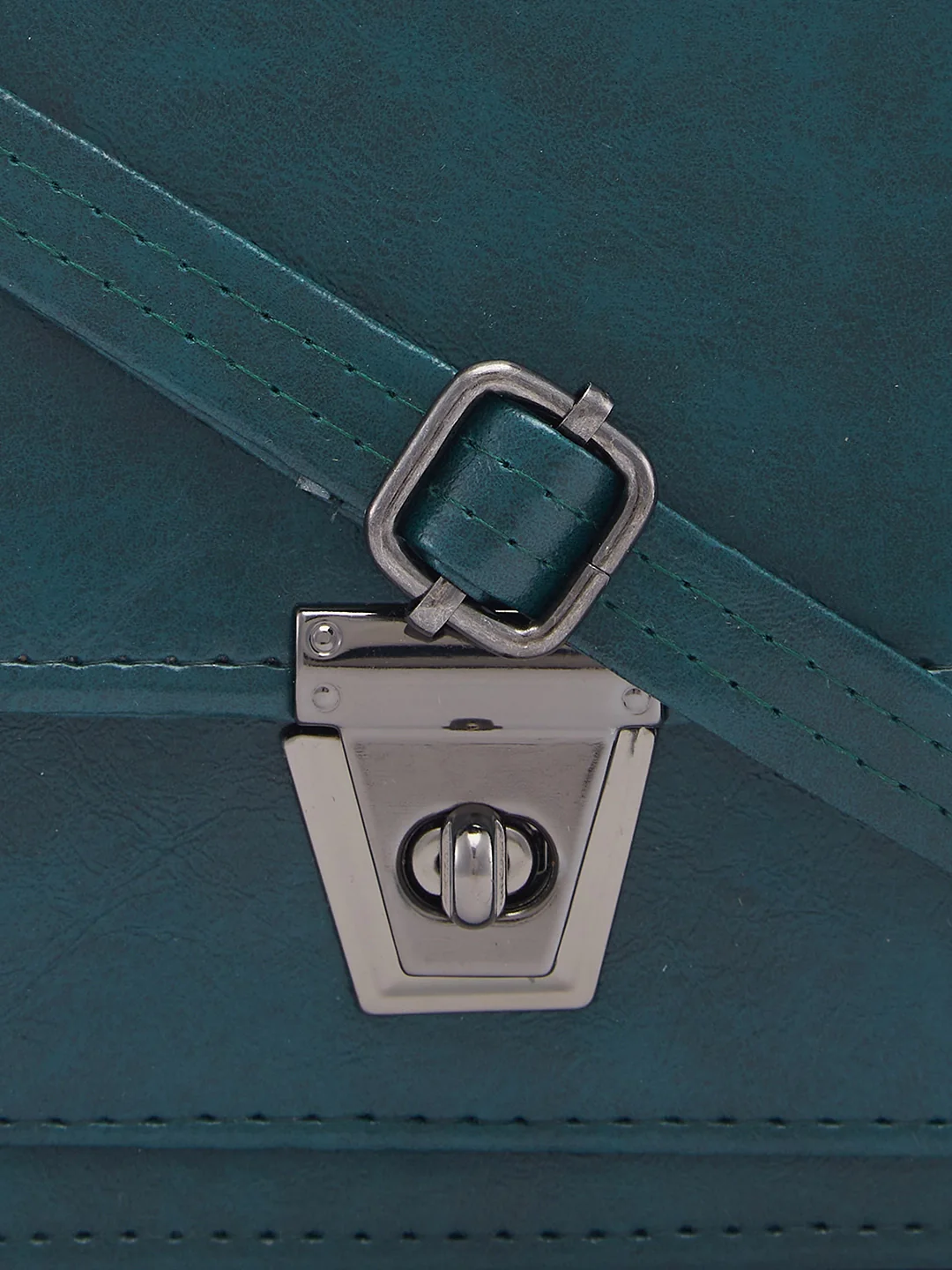 Caprese Kiko Medium Dark Green Sling Bag - Image 8