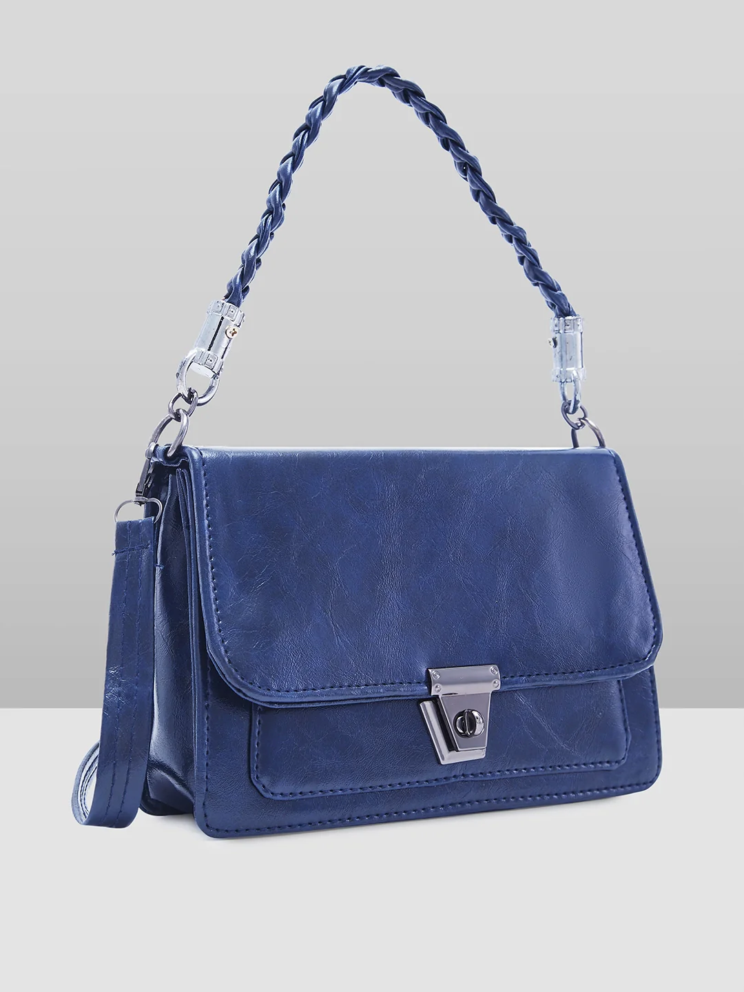 Caprese Kiko Medium Navy Sling Bag - Image 7