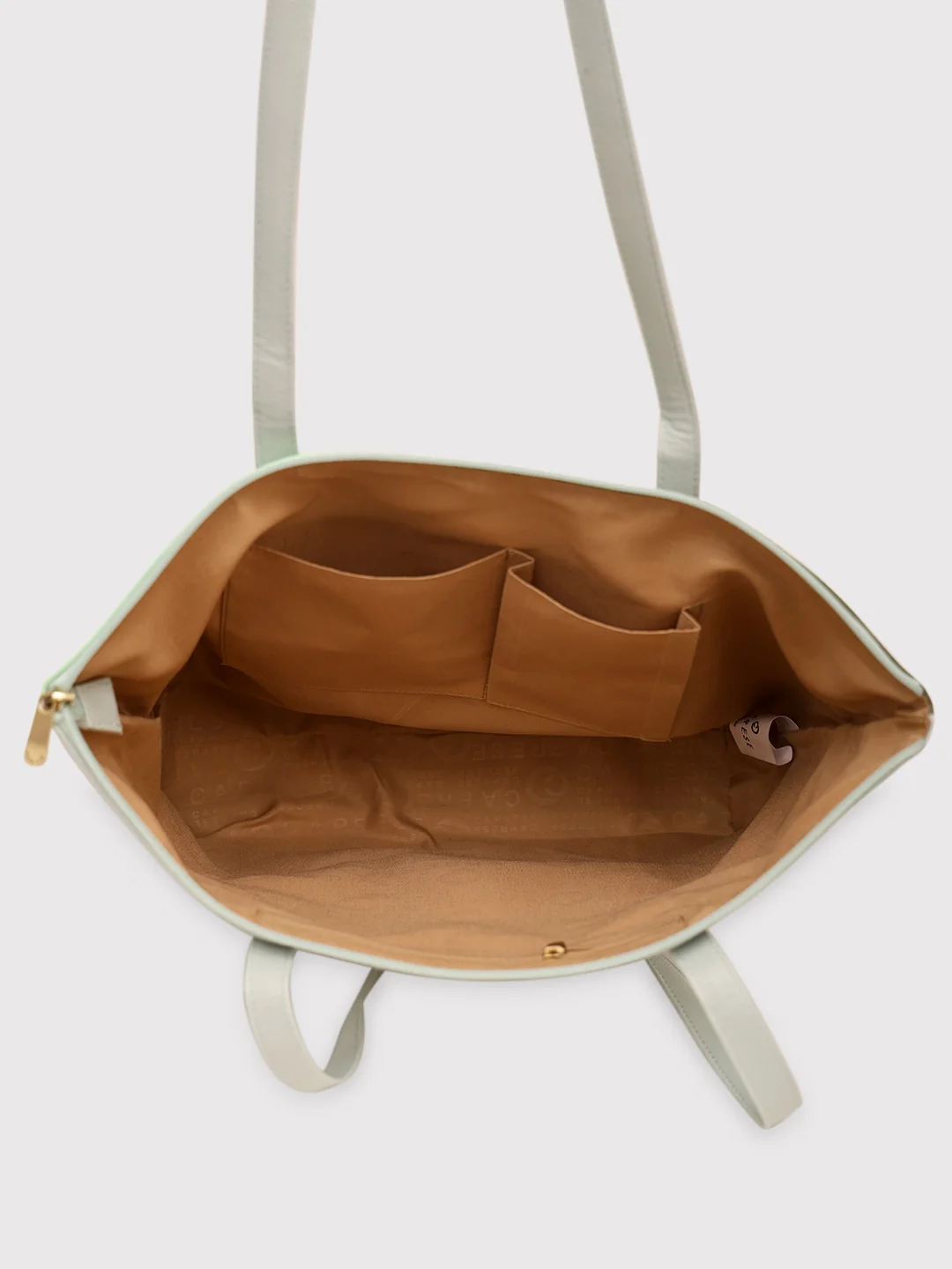 Caprese Kira Large Dull Green Tote Bag Bag - Image 8