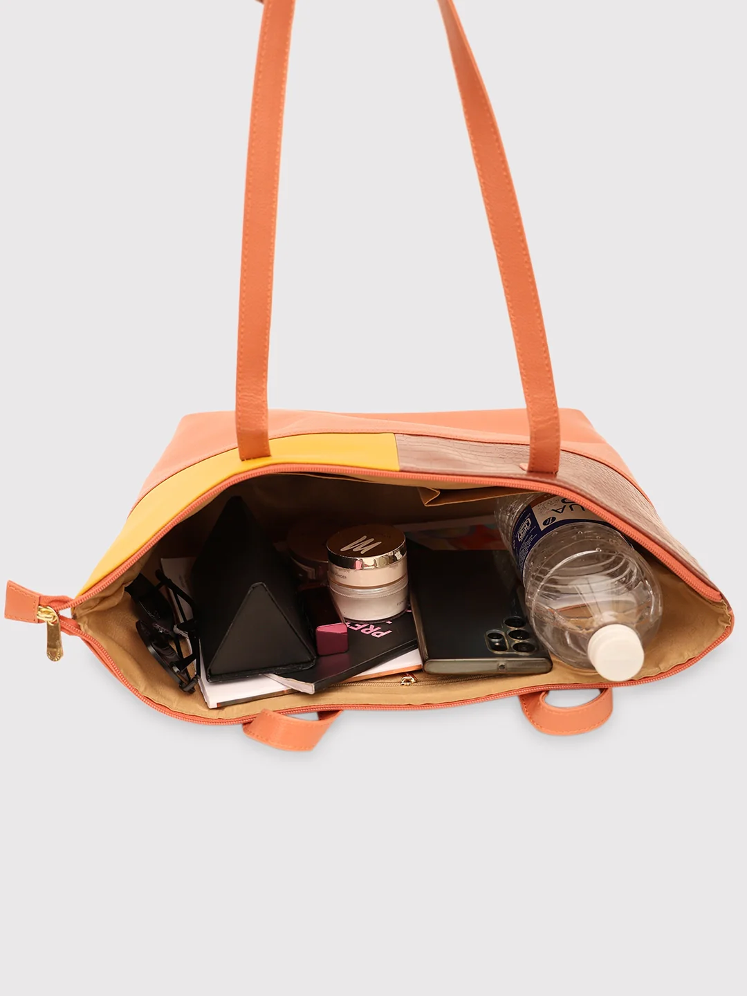 Caprese Kira Large Terracotta Tote Bag - Image 4