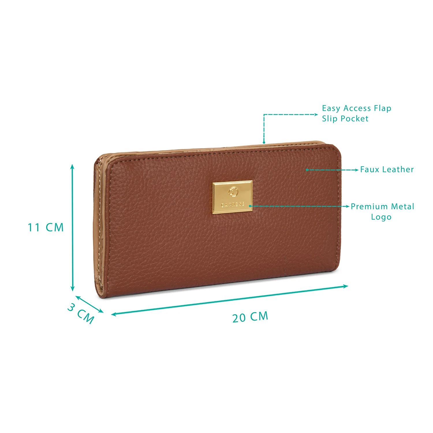 Caprese Kristin Medium Terracotta Wallet - Image 3