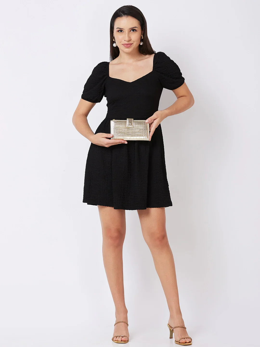 Caprese Kristy Medium Light Gold Wallet - Image 11