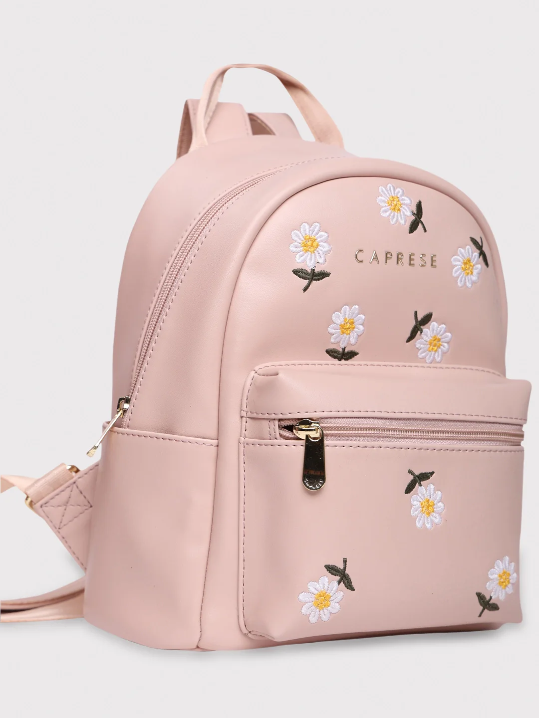 Caprese Kyle Small Soft Pink Backpack - Image 13