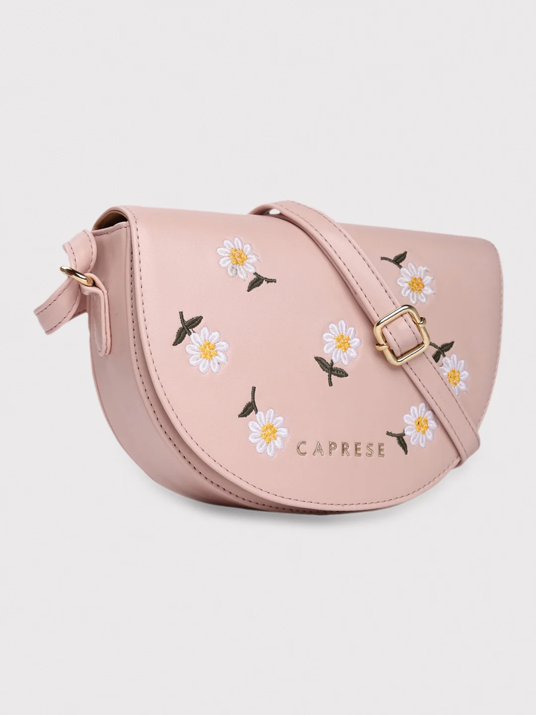 Caprese Kyle Medium Soft Pink Sling Bag - Image 3