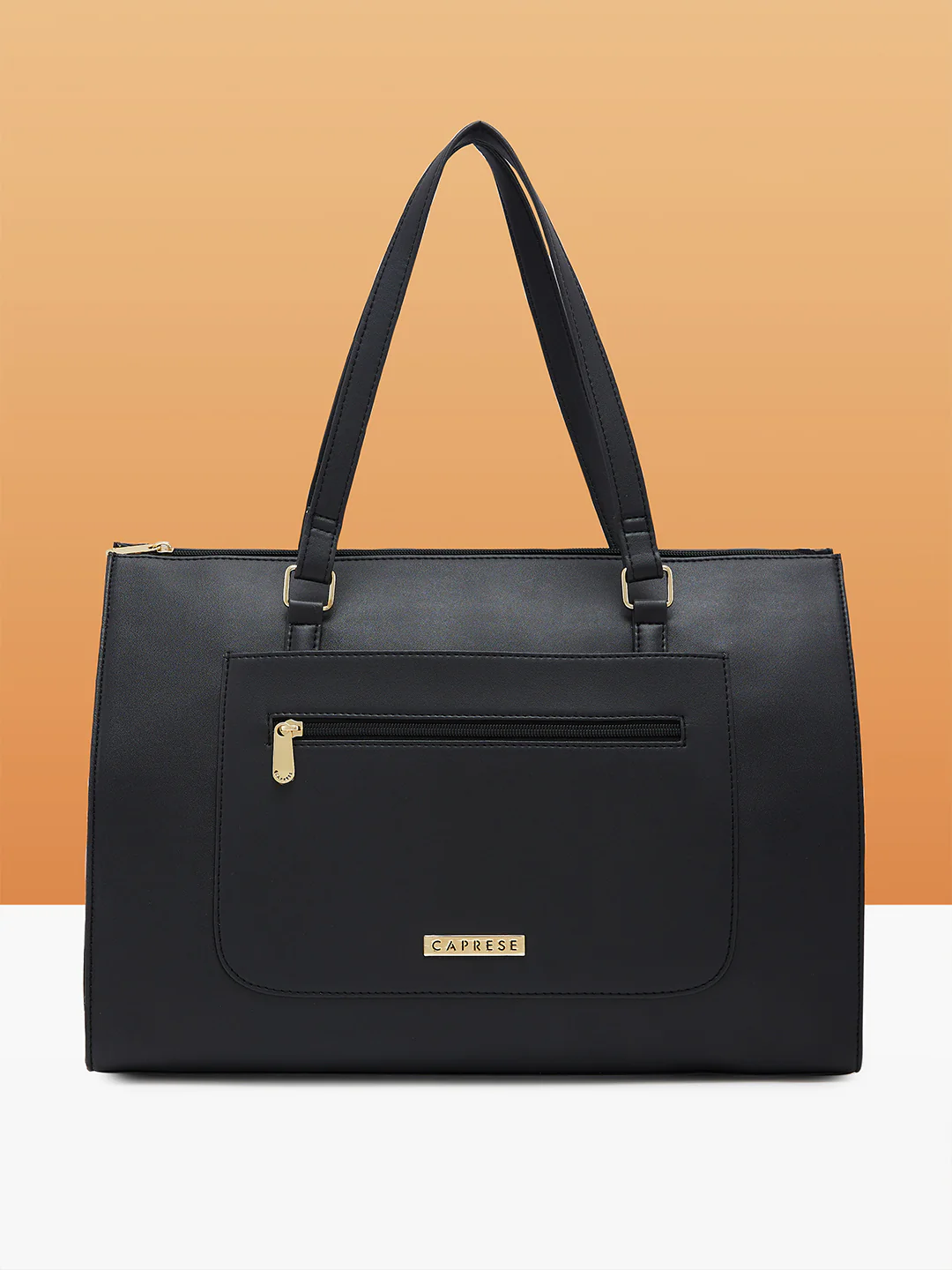 Caprese Lara Large Black Laptop Tote Bag