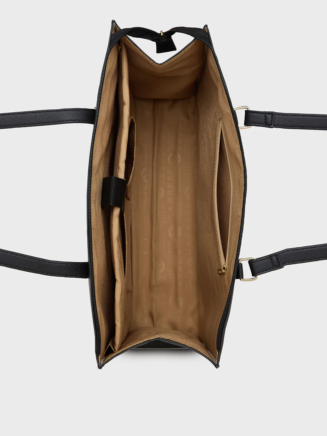Caprese Lara Large Black Laptop Tote Bag - Image 6