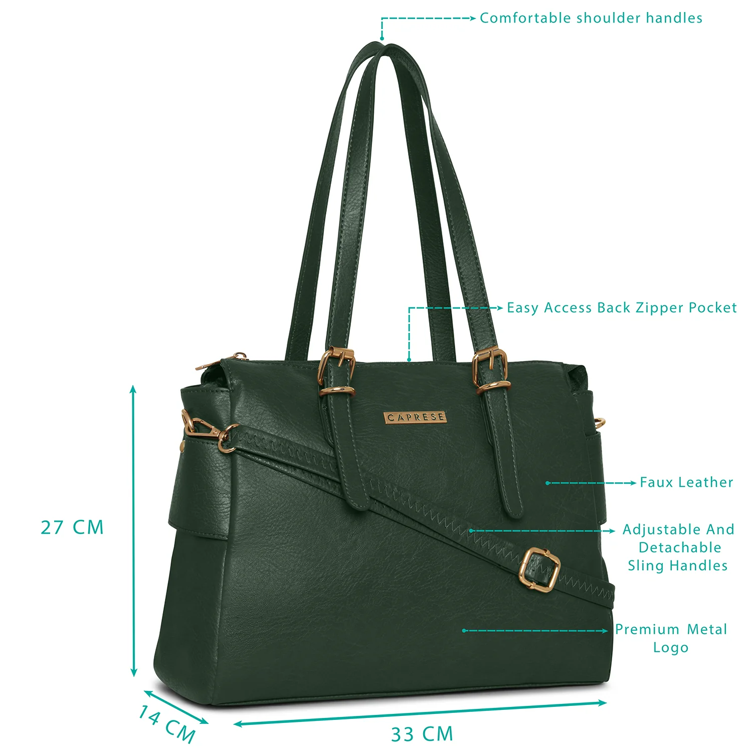Caprese Laura Small Tote Bag - Image 3