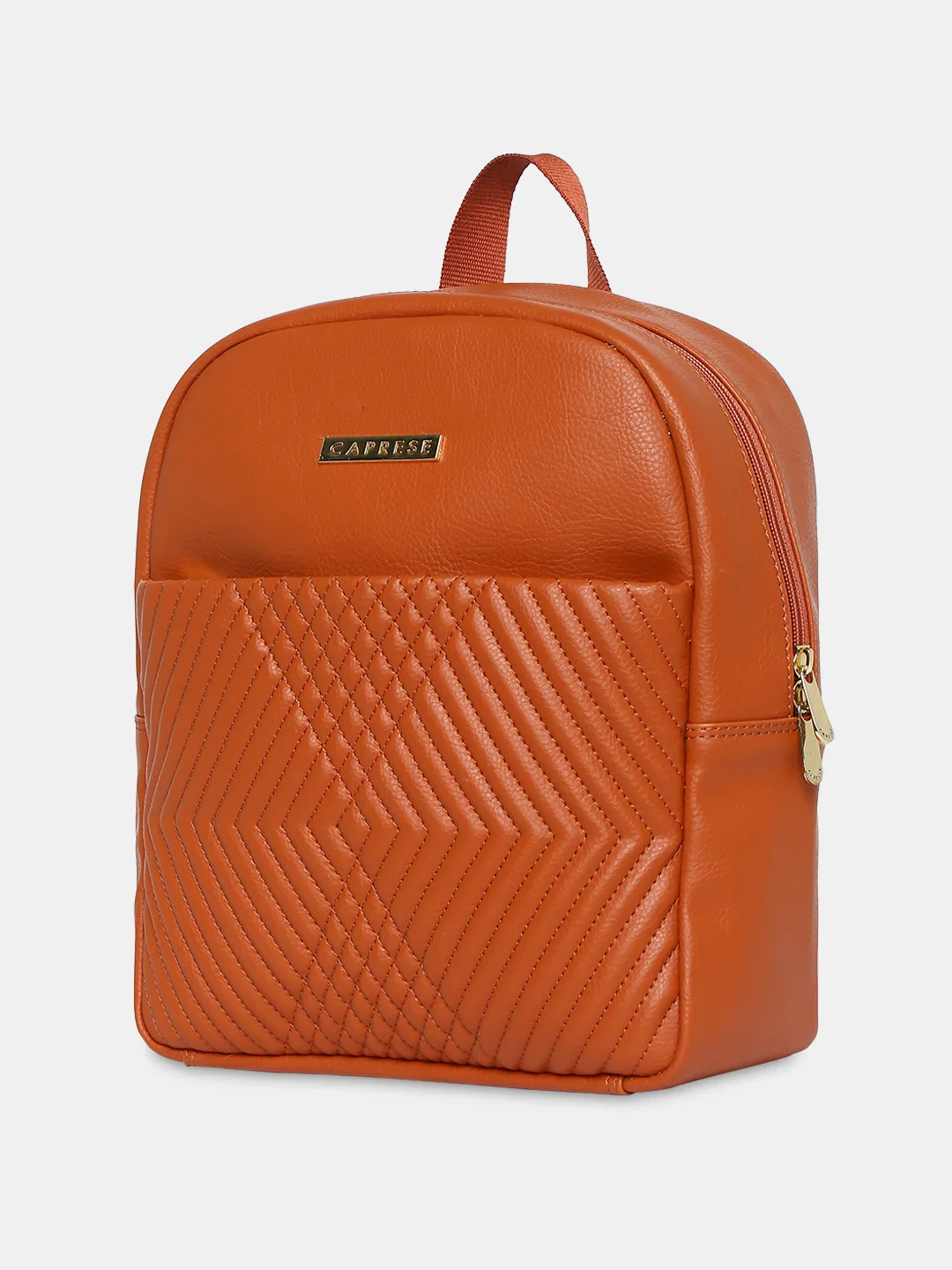 Caprese Leo Medium Tan Backpack - Image 11