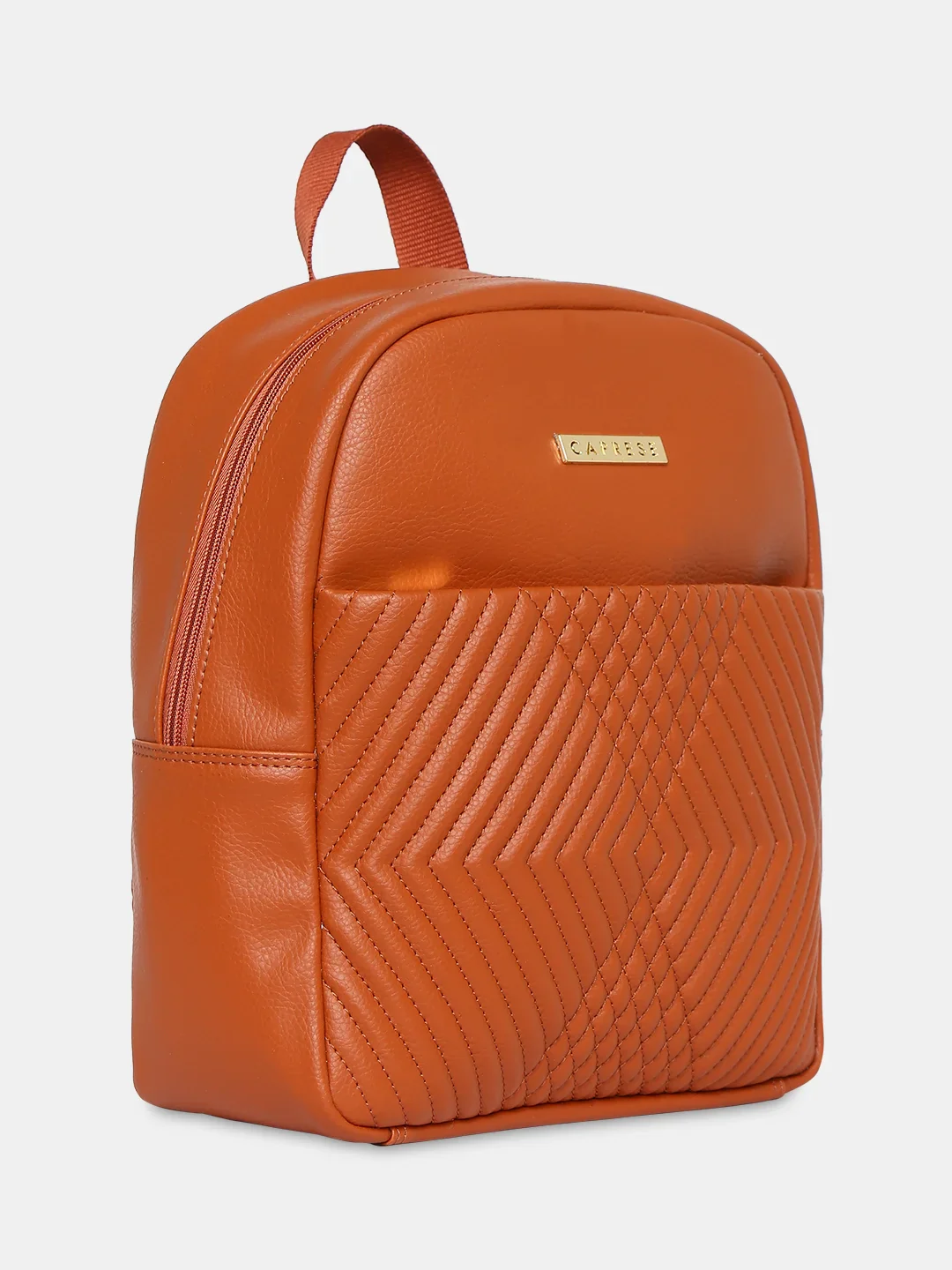 Caprese Leo Medium Tan Backpack - Image 13