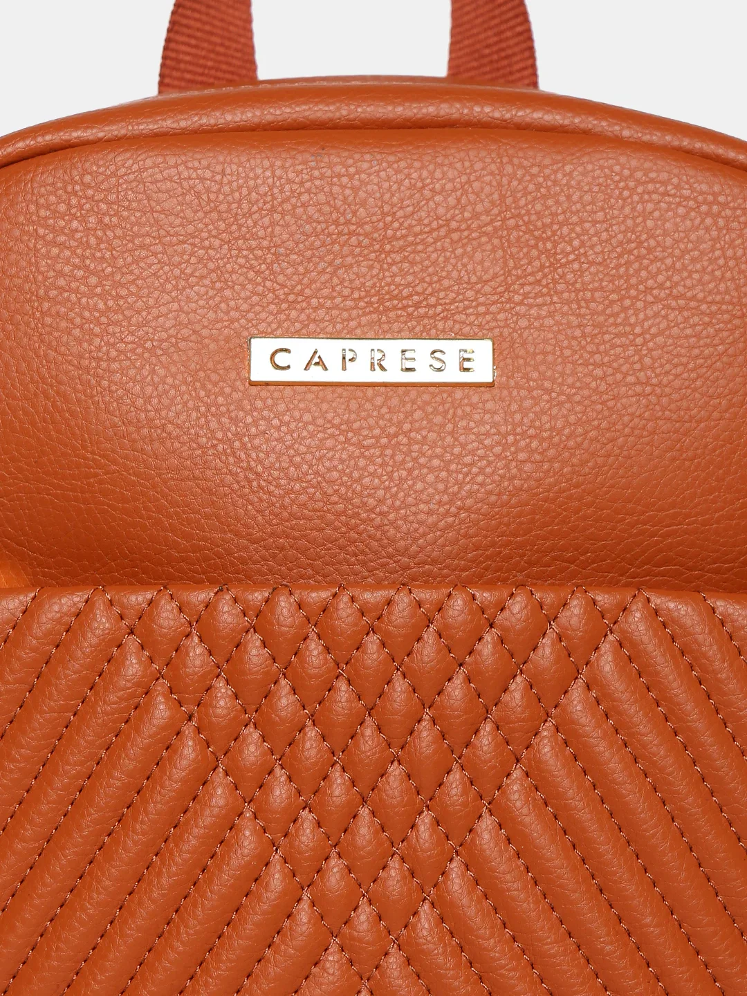 Caprese Leo Medium Tan Backpack - Image 6