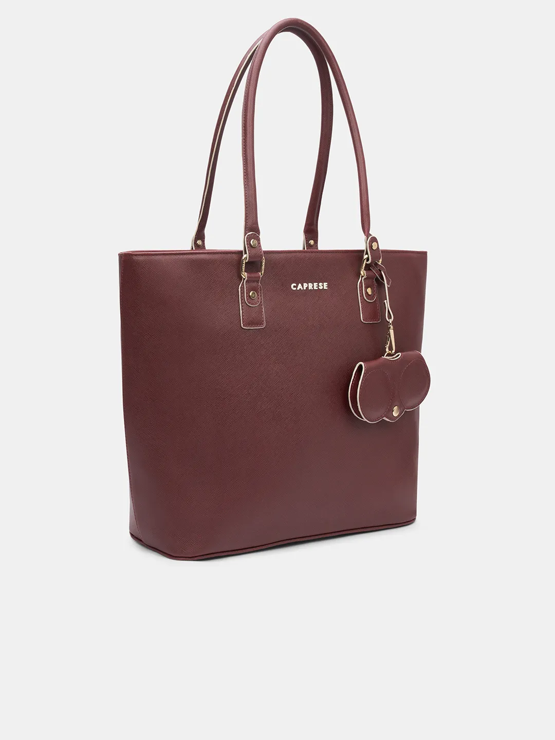 Caprese Lexi Large Cherry Lacquer Laptop Tote Bag - Image 3