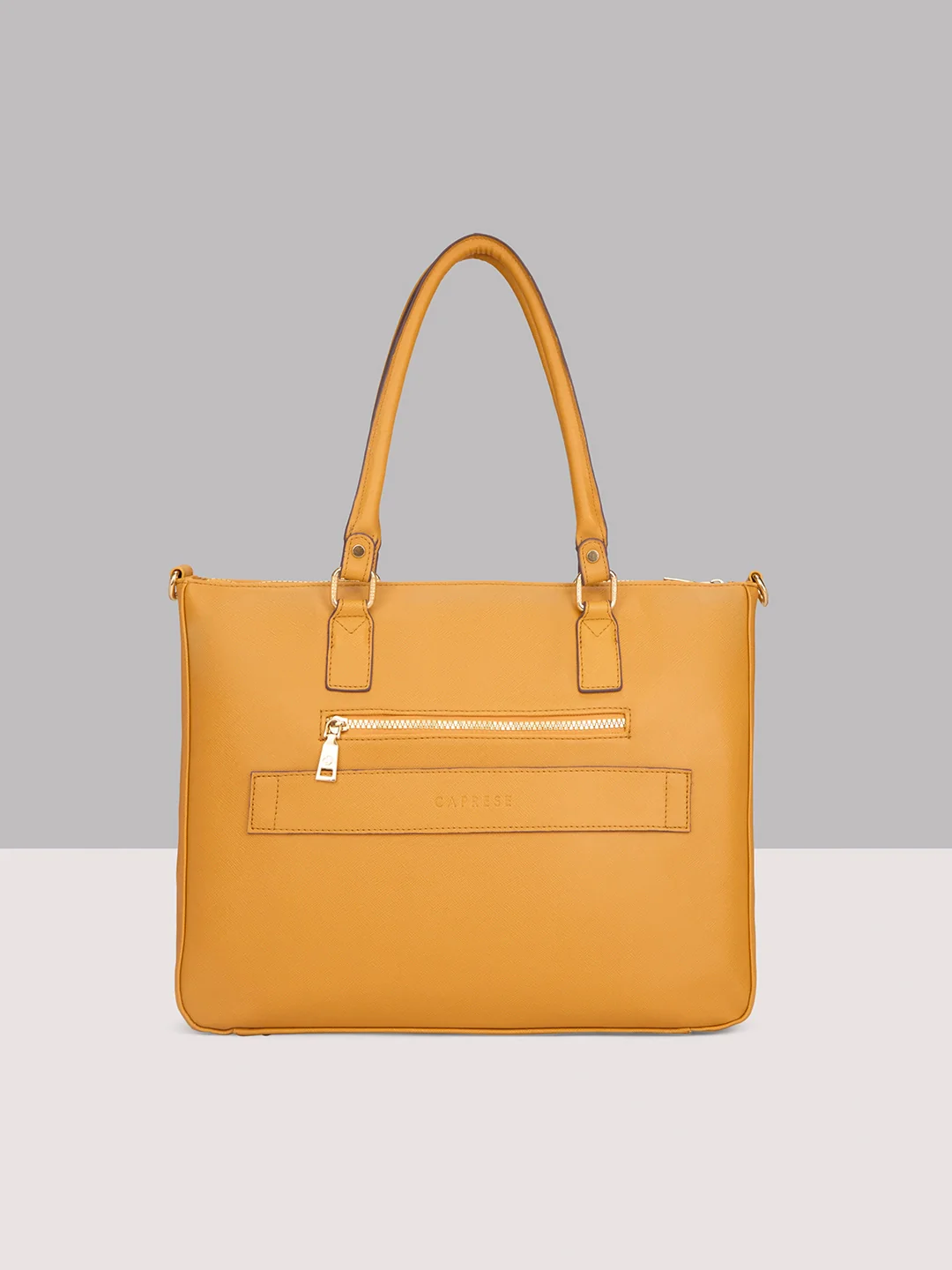 Caprese Lexi Large Musterd Laptop Bag - Image 3
