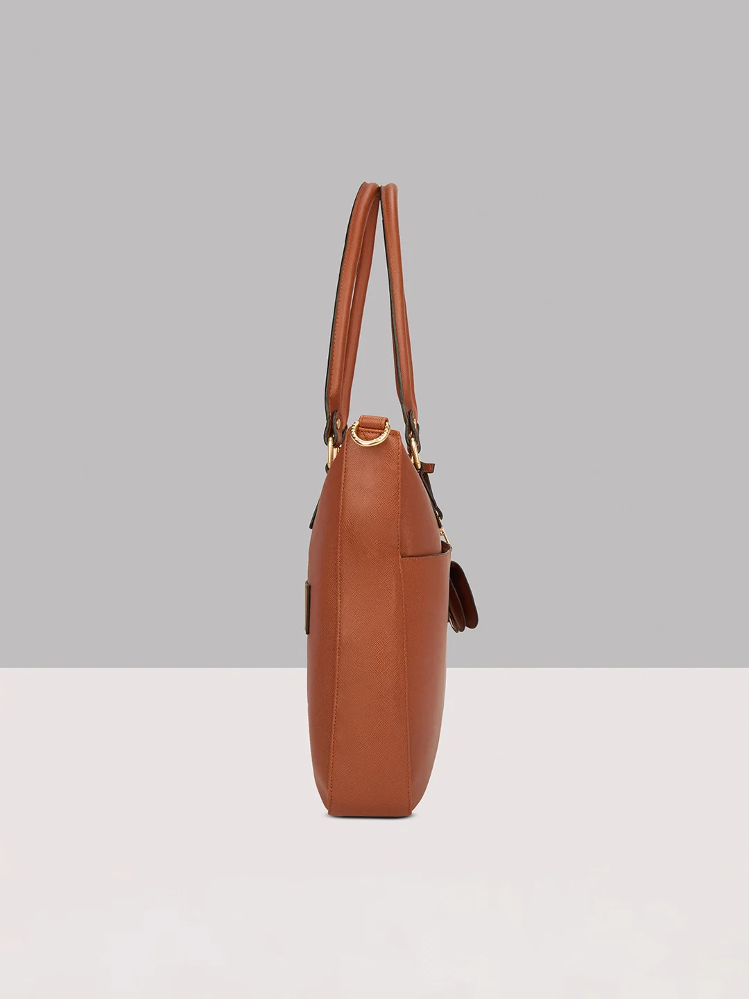 Caprese Lexi Large Tan Laptop Bag - Image 5