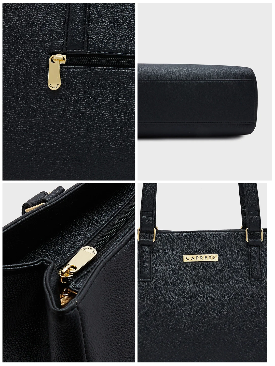 Caprese Lidwina Large Black Tote Bag - Image 10