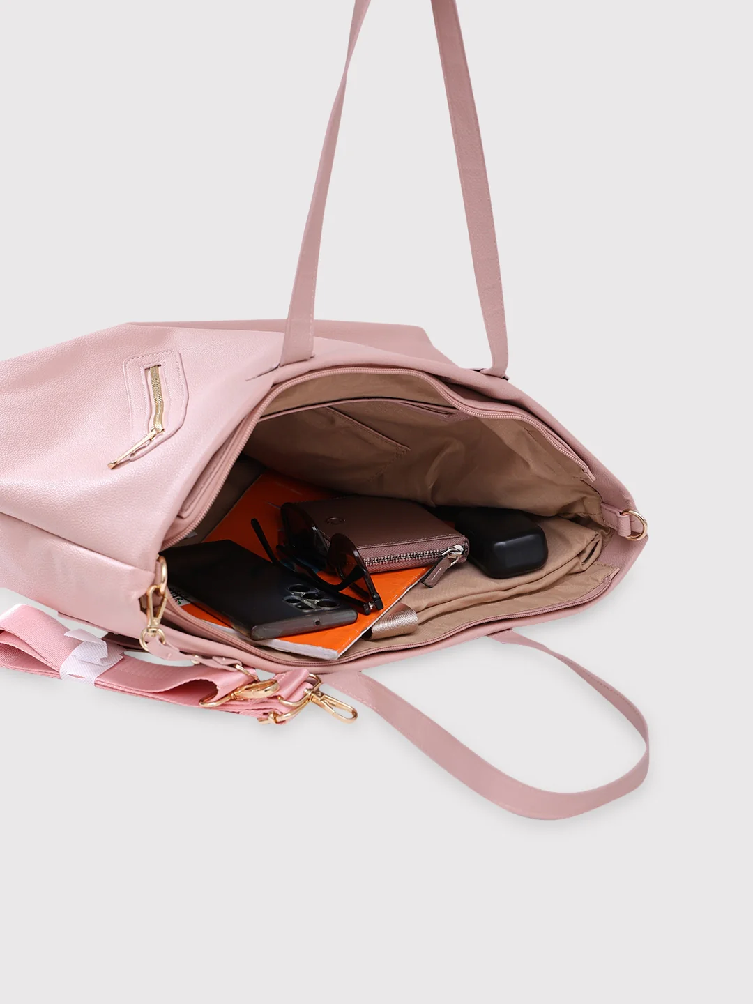 Caprese Lilith Large Blush Laptop Tote Bag - Image 9