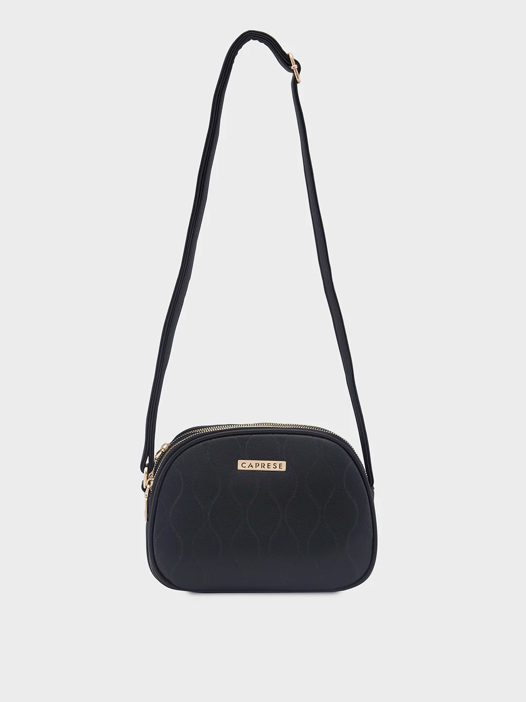Caprese Linz Medium Black Sling Bag - Image 14