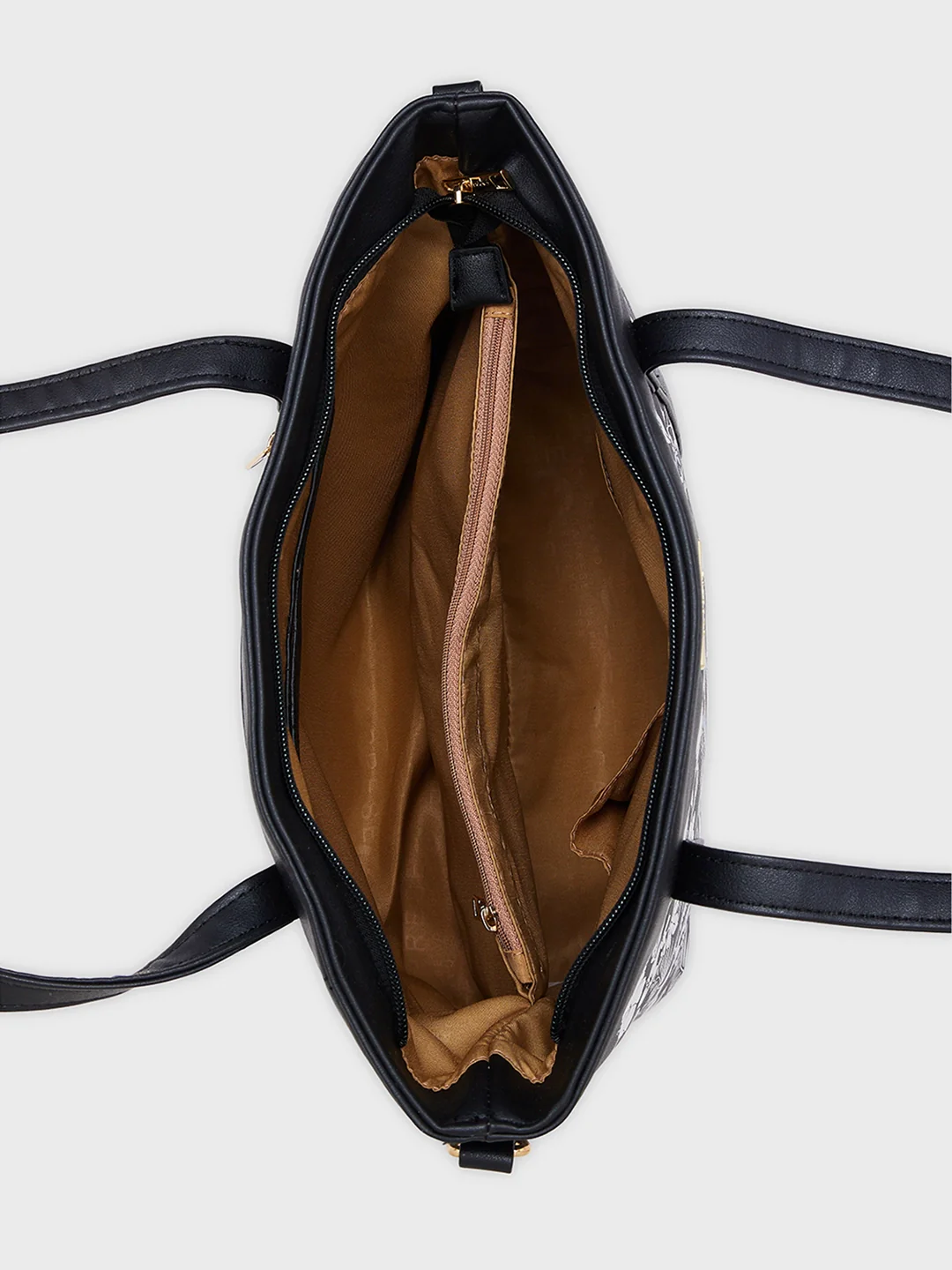 Caprese Lively Large Black Satchel Bag - Image 7