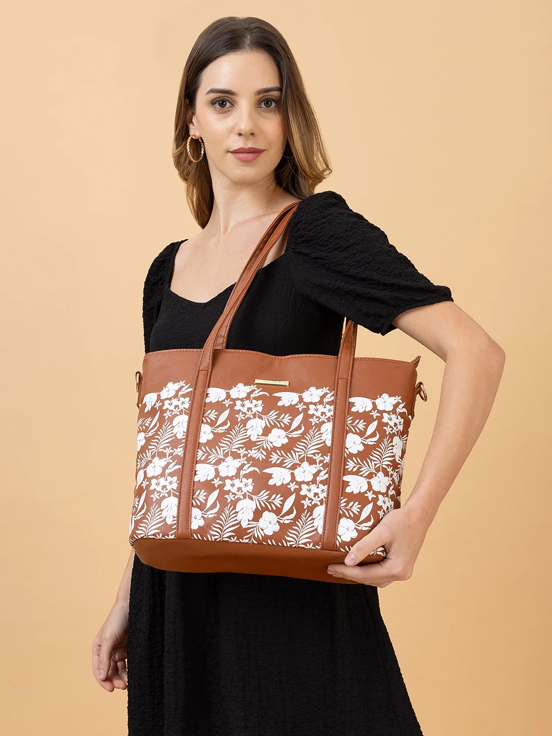 Caprese Lively Large Dusty Coral Satchel Bag - Image 3