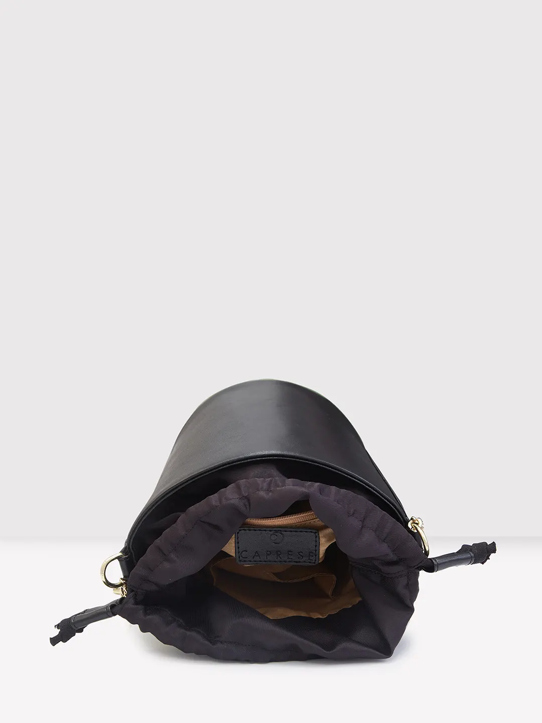 Caprese Lizzy Medium Olive Drawstring Sling Bag - Image 8