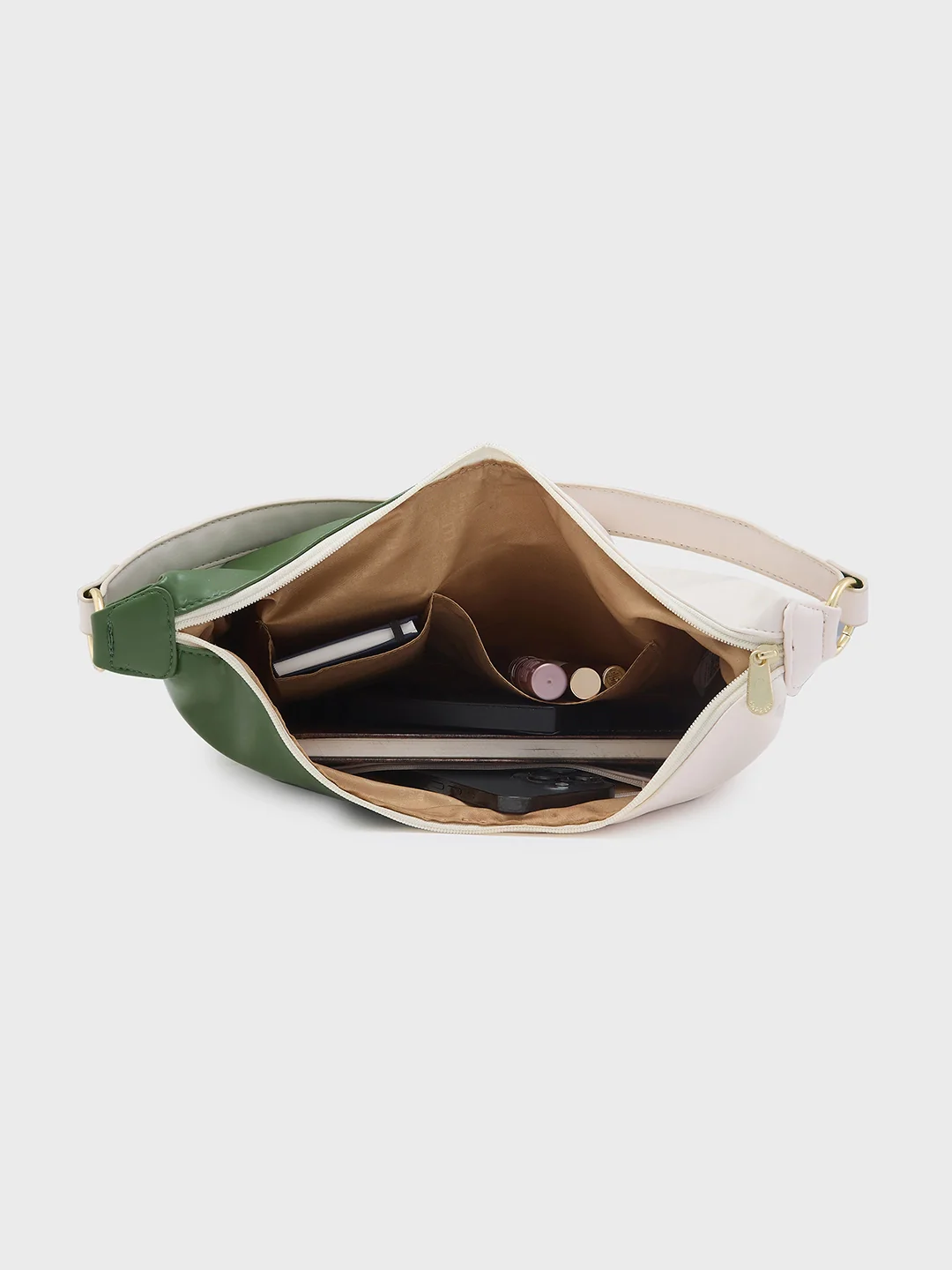 Caprese Lizzy Medium Cream Hobo Bag - Image 7