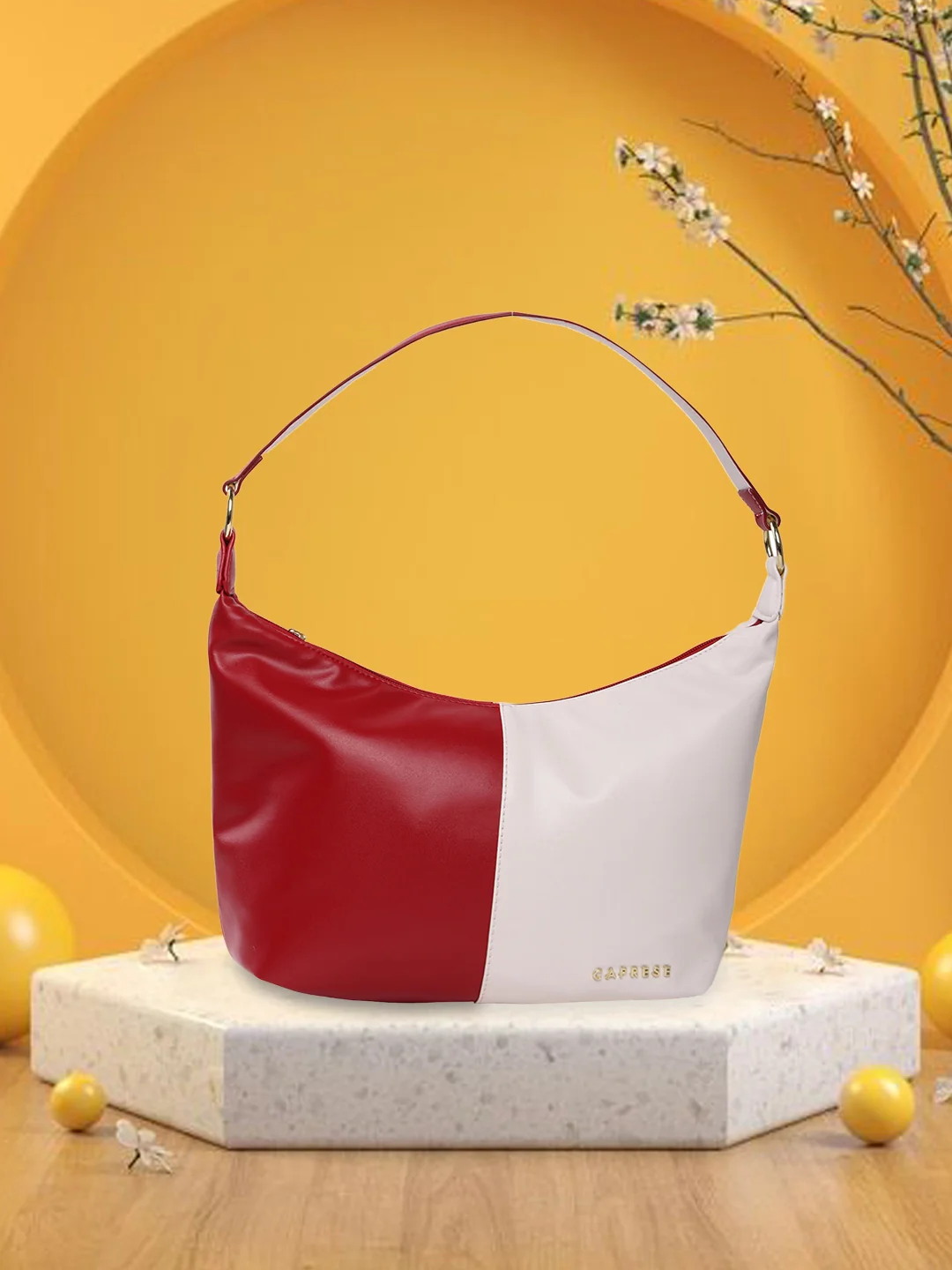 Caprese Lizzy Medium Red Hobo Bag - Image 2