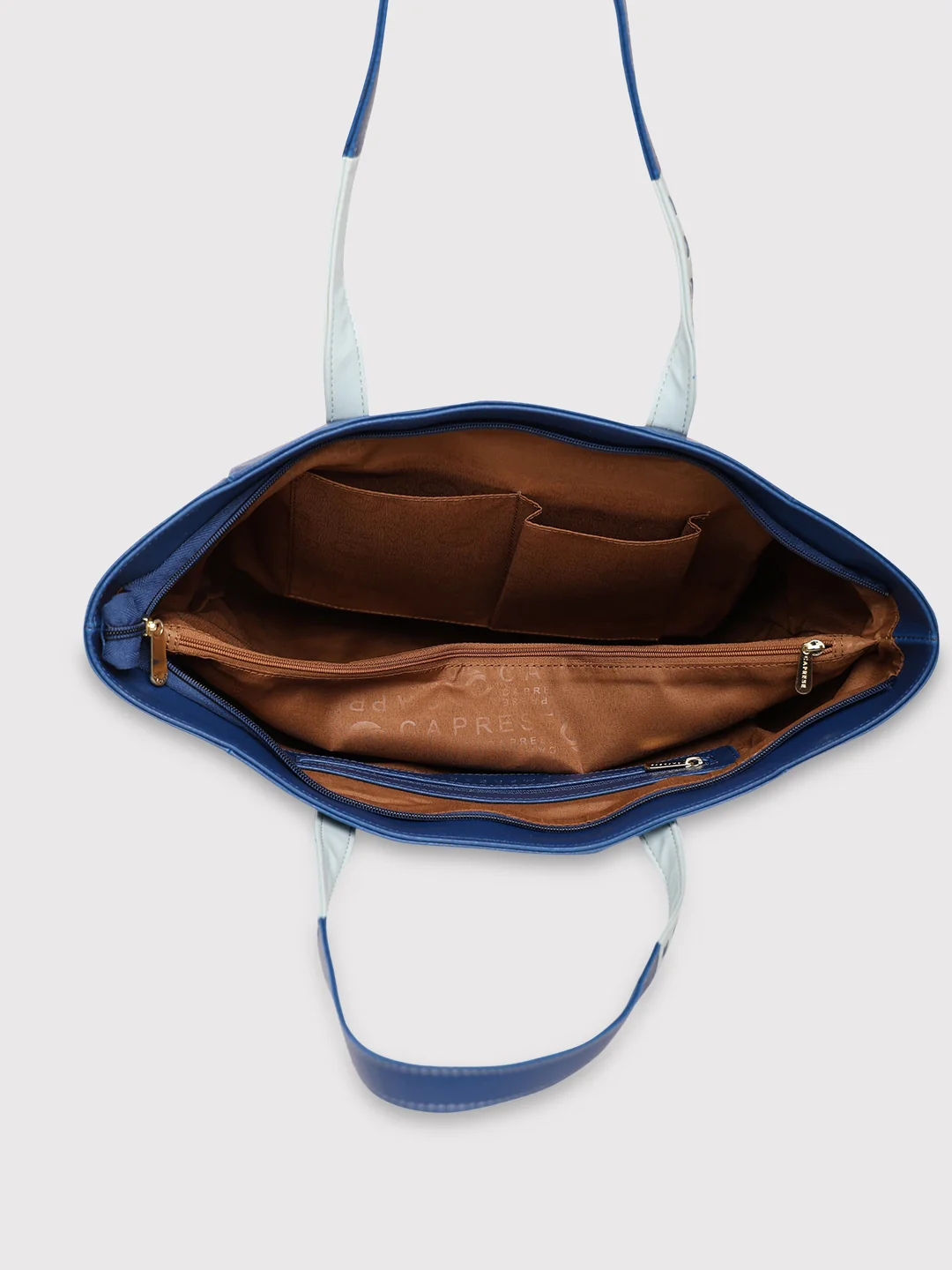 Caprese Lucca Medium Solid Navy Tote Bag - Image 8
