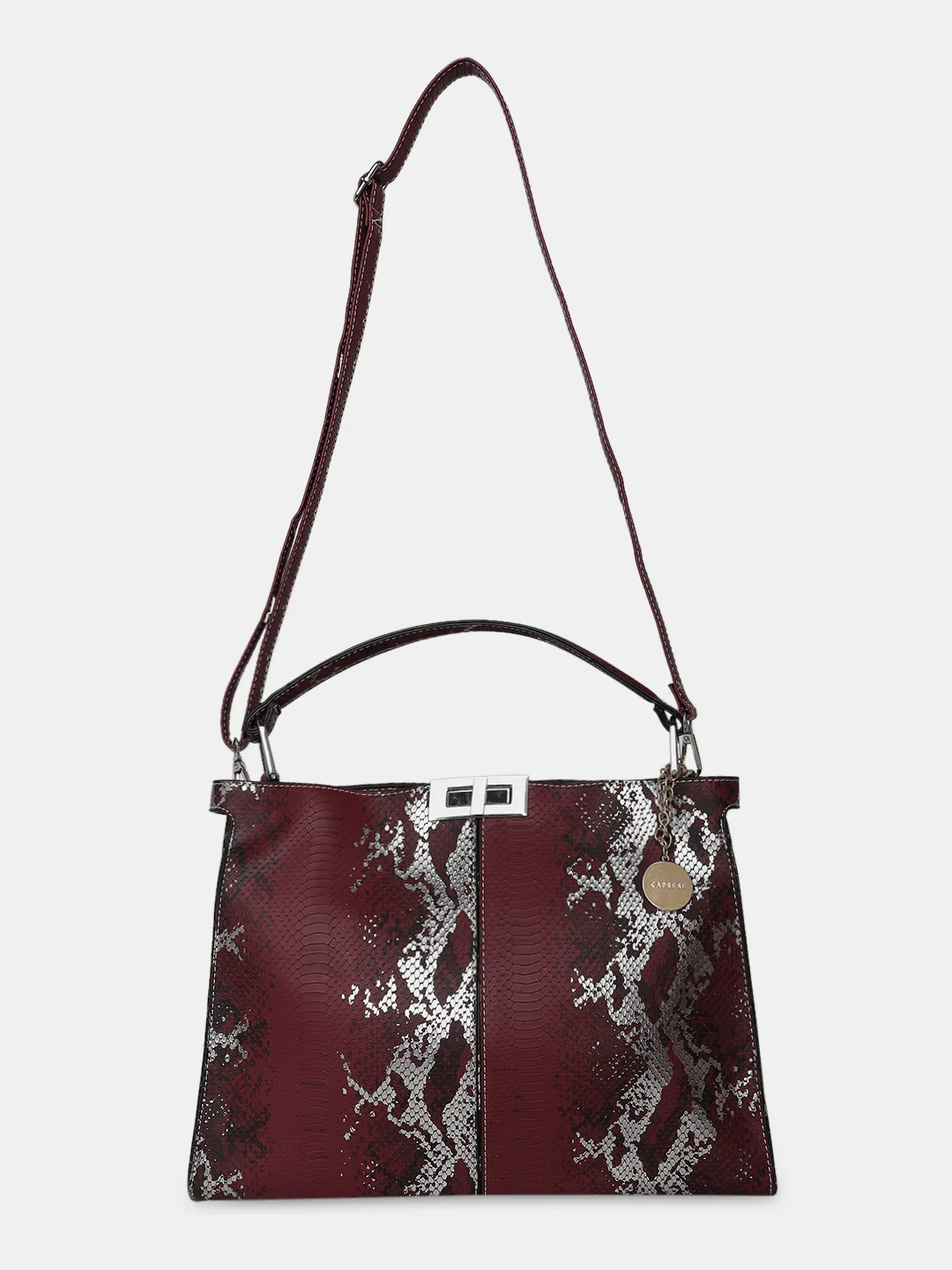 Caprese Lucia Medium Red Hobo Bag - Image 10
