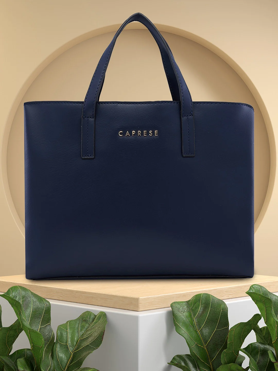 Caprese Lucie Medium Navy Satchel Bag - Image 14
