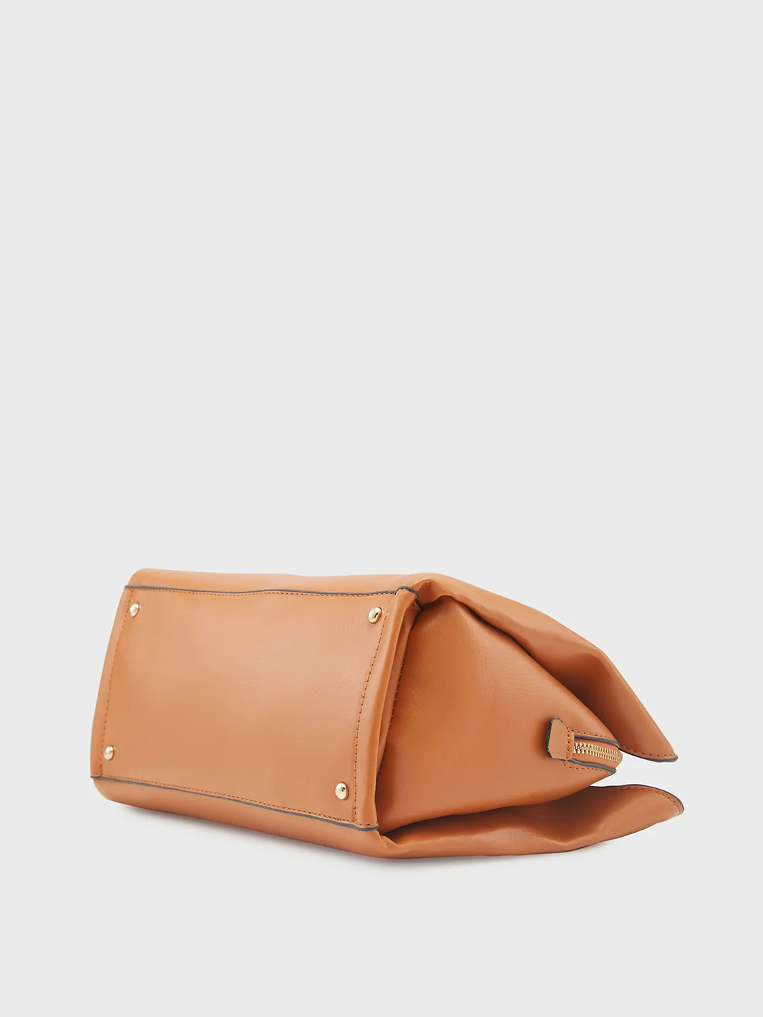 Caprese Lucie Medium Tan Satchel Bag - Image 6