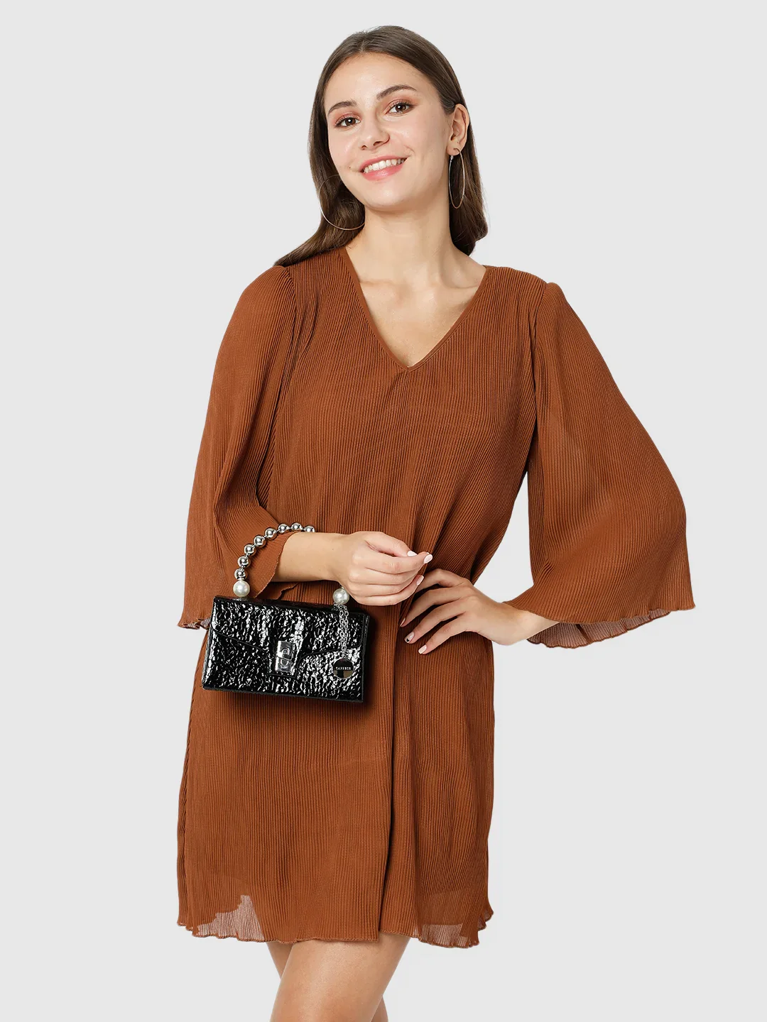 Caprese Lucy Small Black Clutch - Image 12