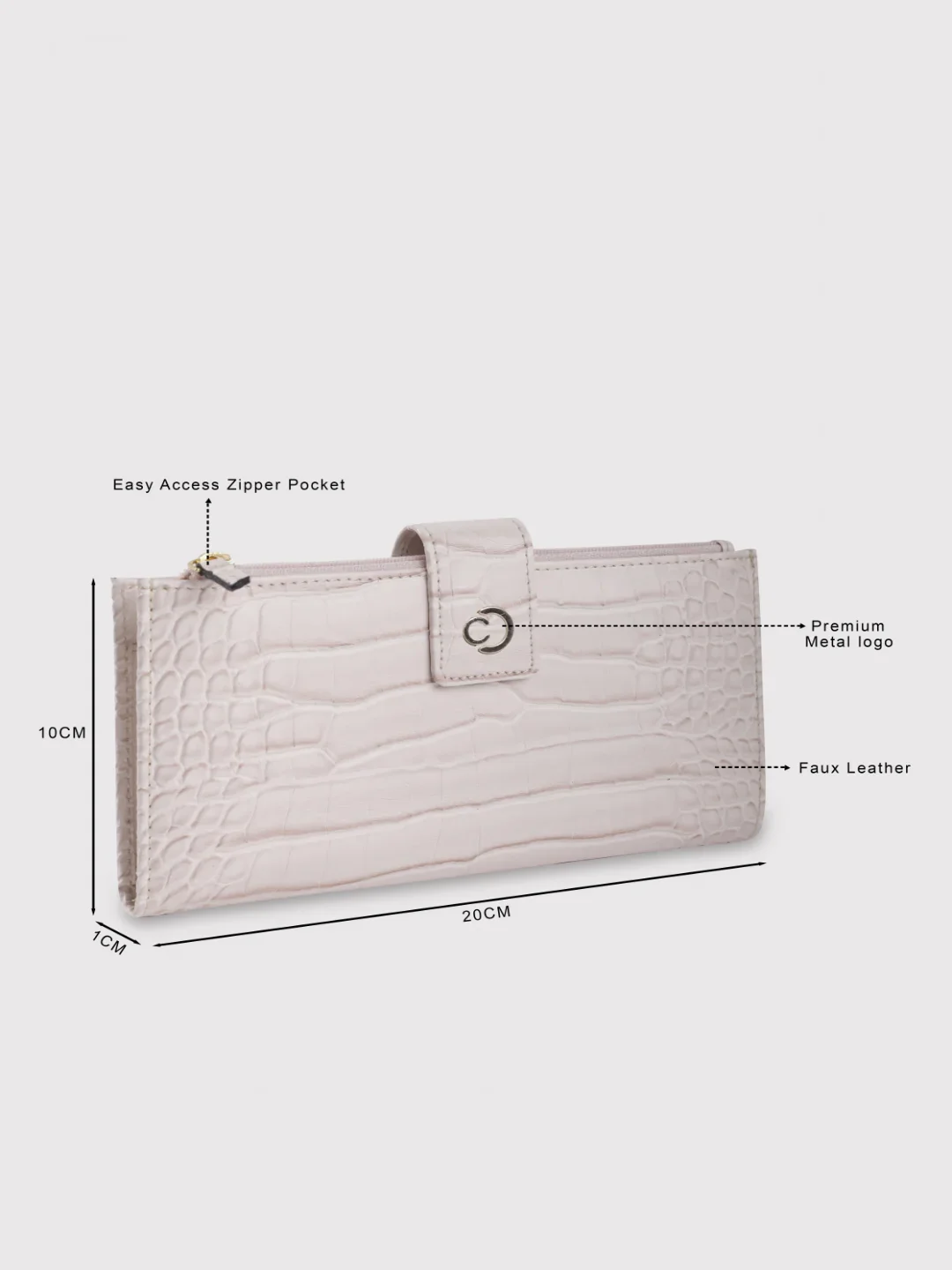 Caprese Luna Medium Cream Bifold Wallet - Image 10