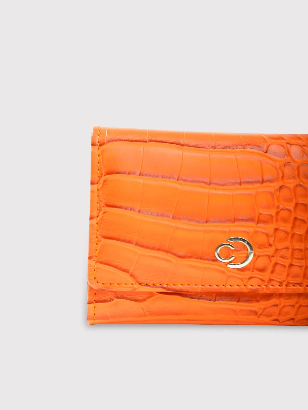 Caprese Luna Small Orange Trifold Wallet - Image 3